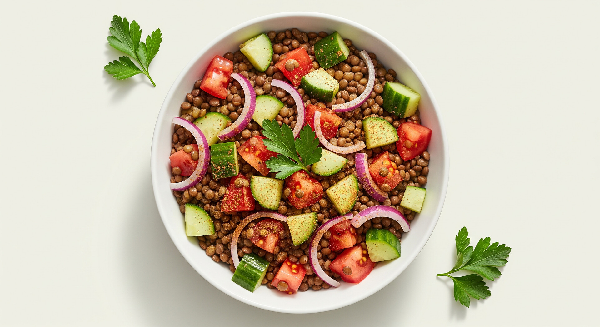 Linzensalade met Appelazijn Dressing