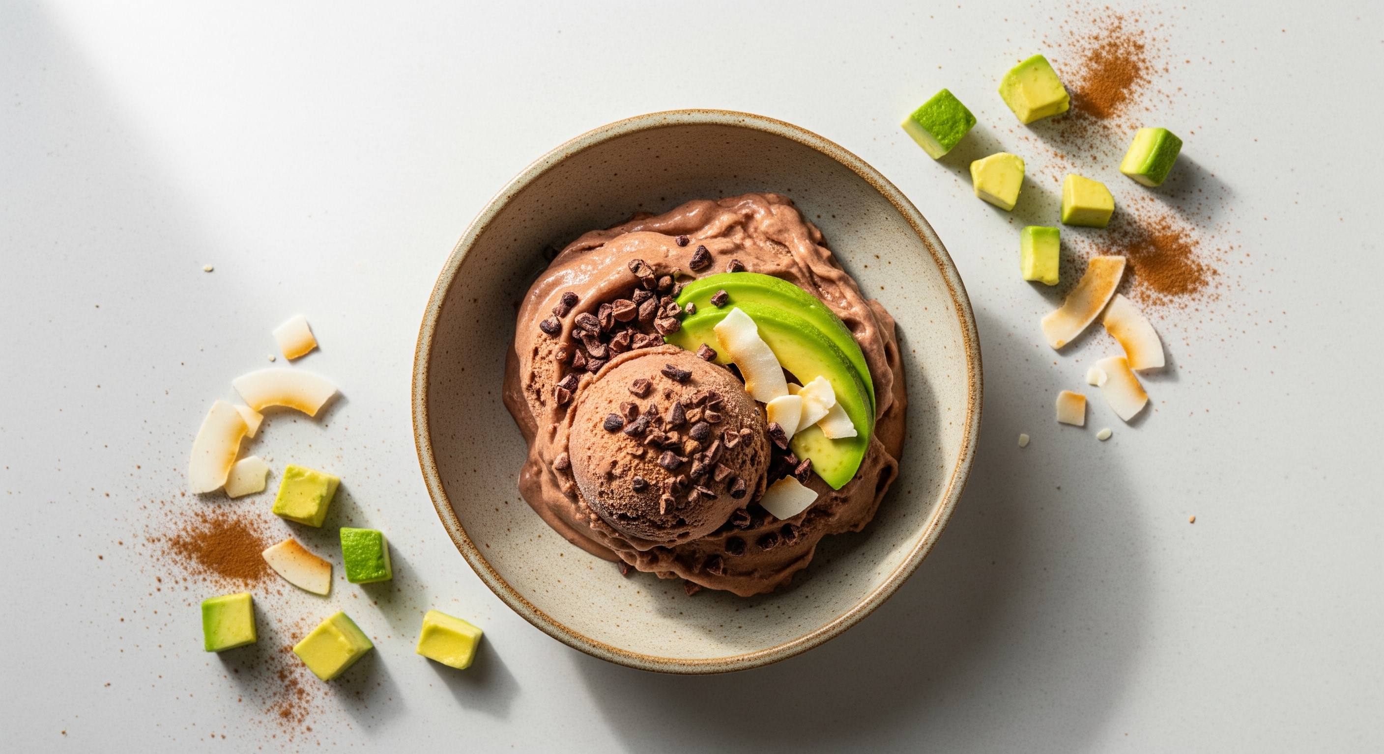 Avocado-Cacao IJscrème (Keto)