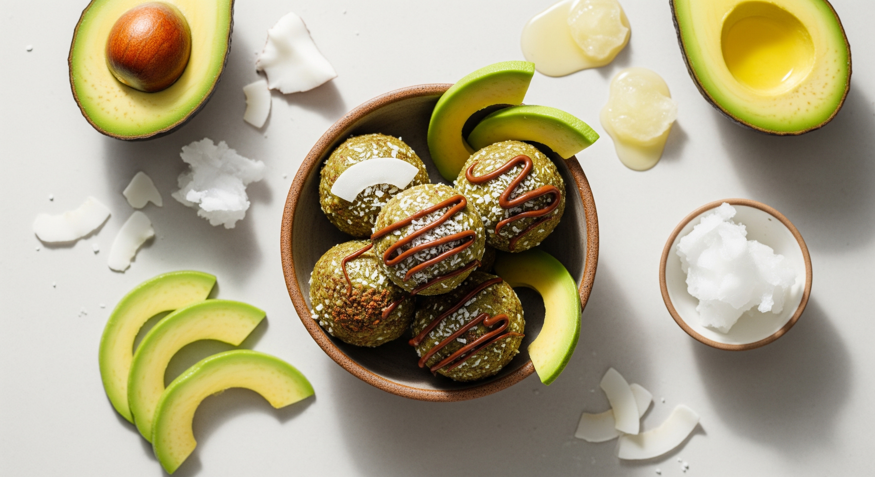 Avocado-Kokos Fat Bombs