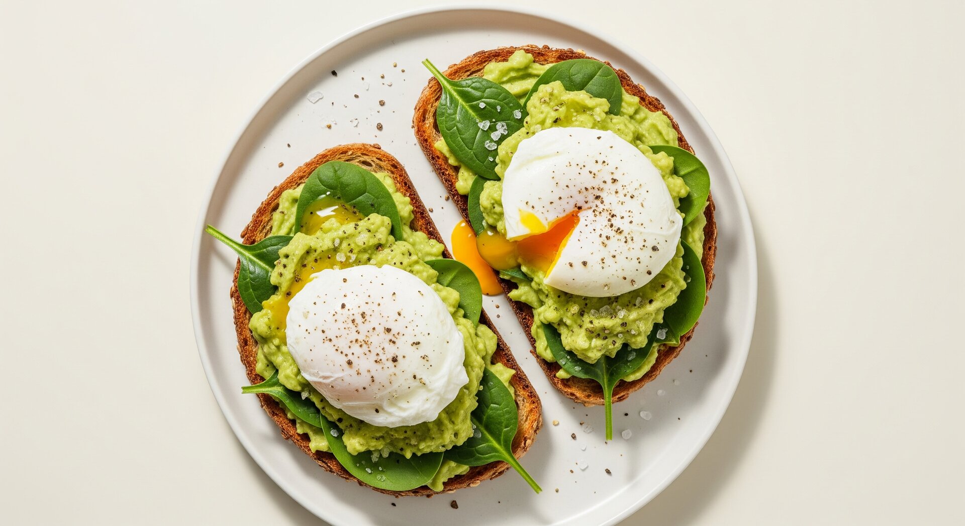 Avocado Toast met Ei en Spinazie