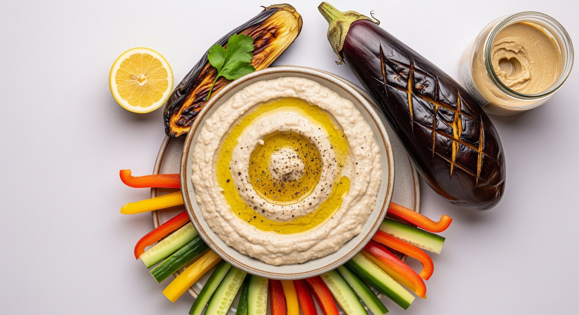Baba Ganoush met Groentesticks