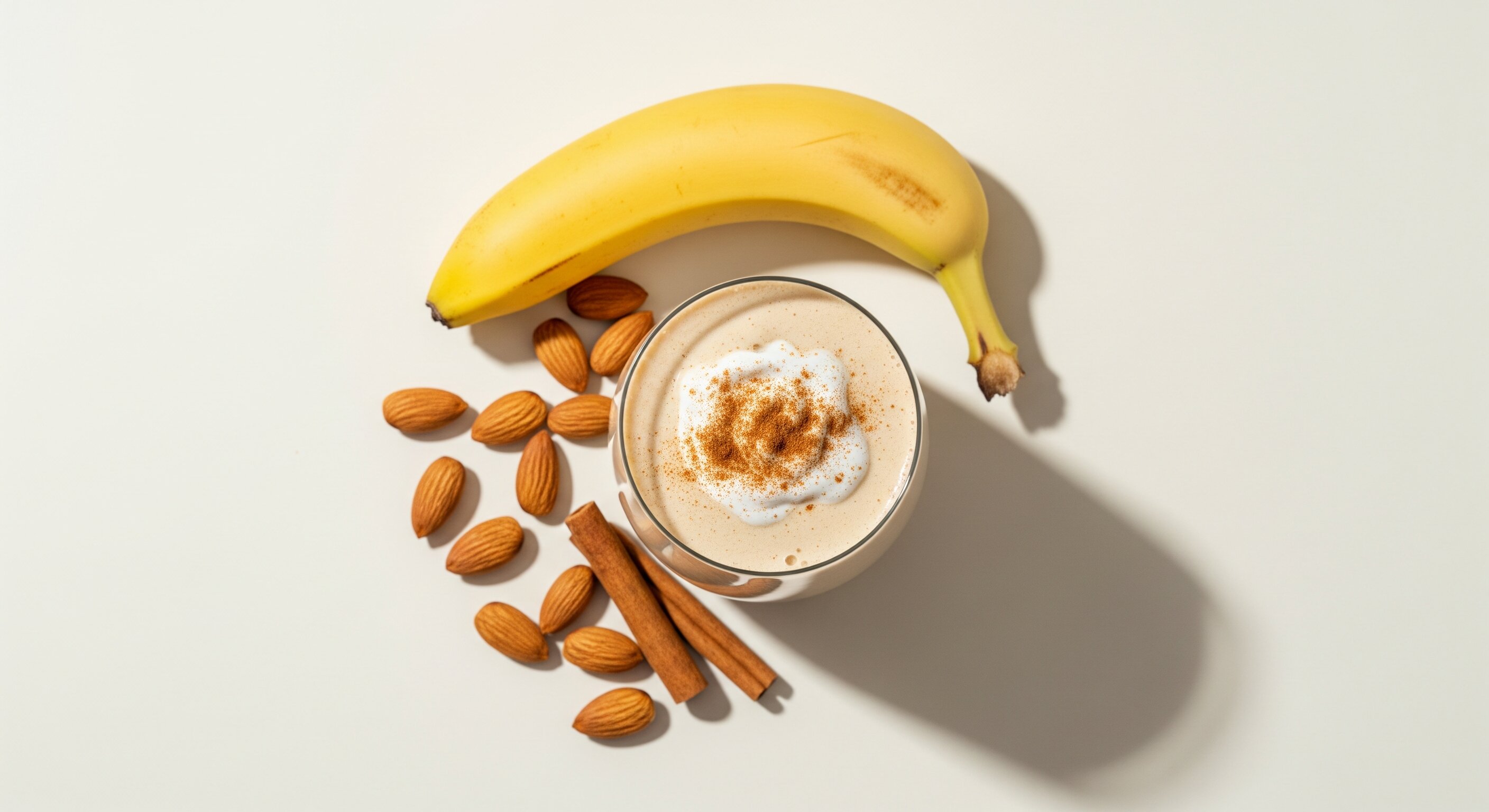 Banaan-Amandel Avondshake