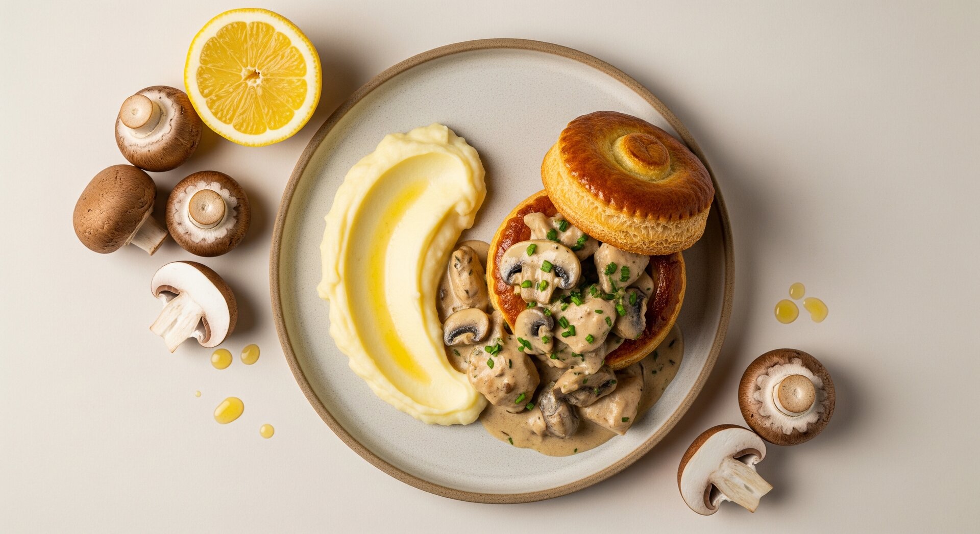 Belgische Vol-au-Vent met Aardappelpuree