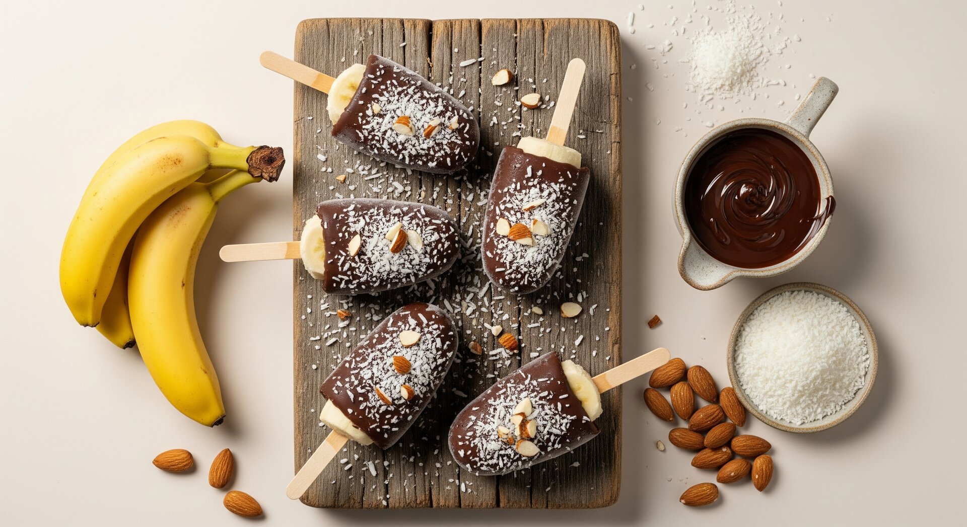Bevroren Banaan met Chocoladedip