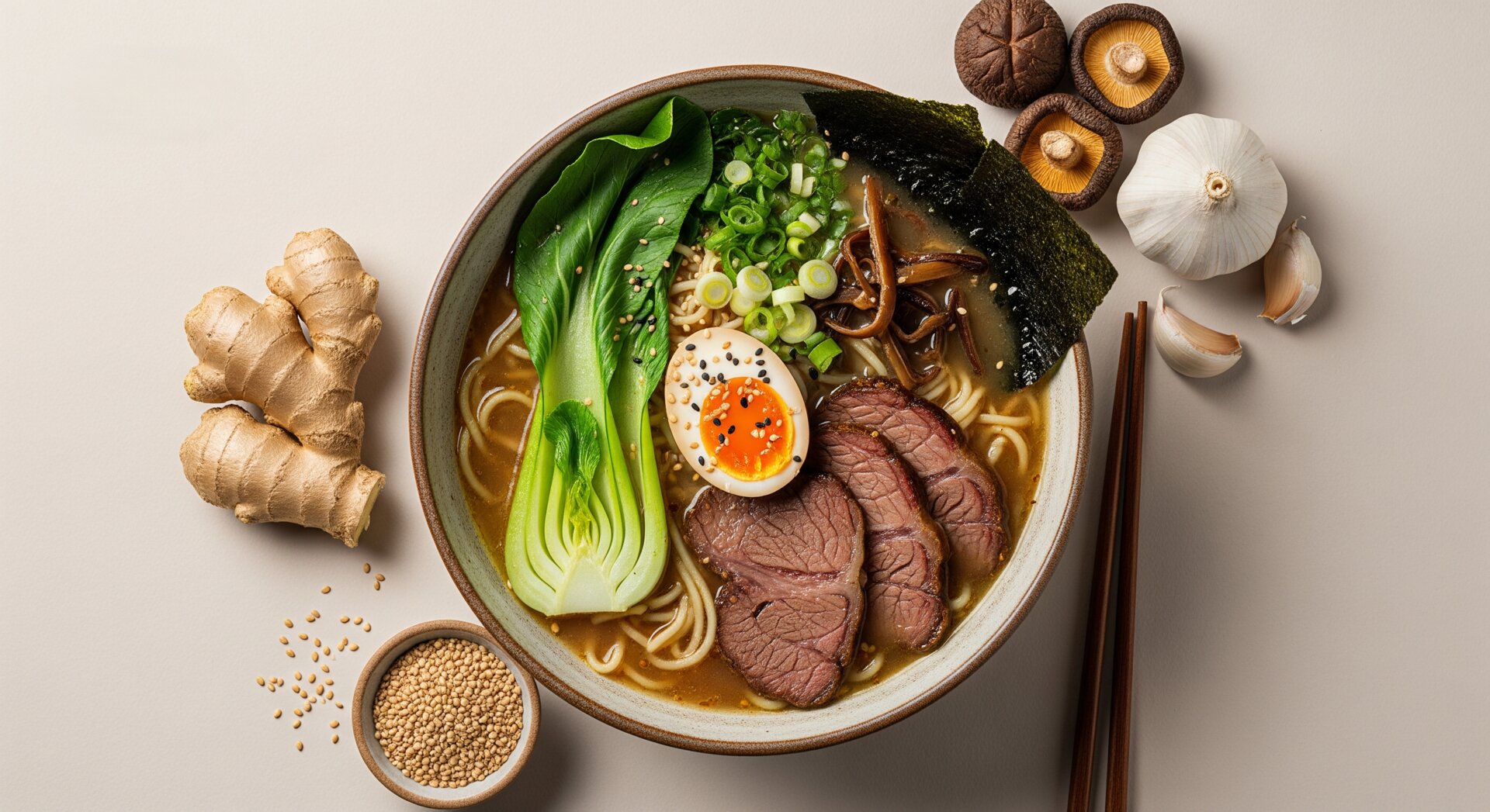Ramen met Runderbouillon en Rundvlees