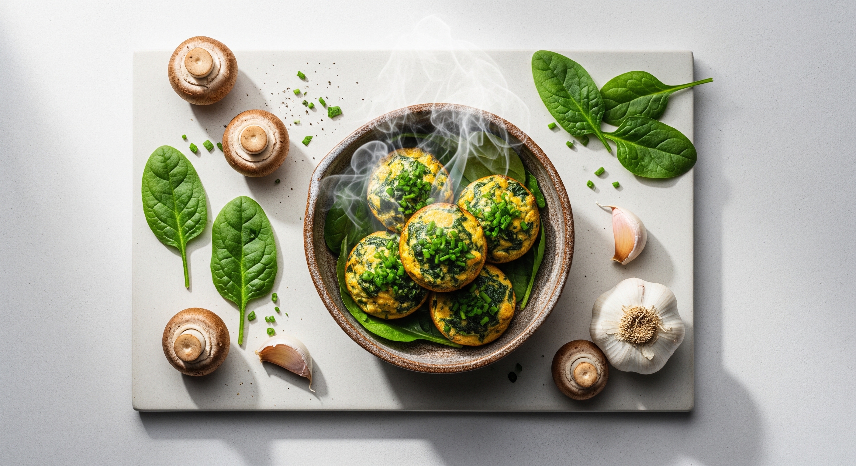 Gevulde Champignon-Spinazie Bites
