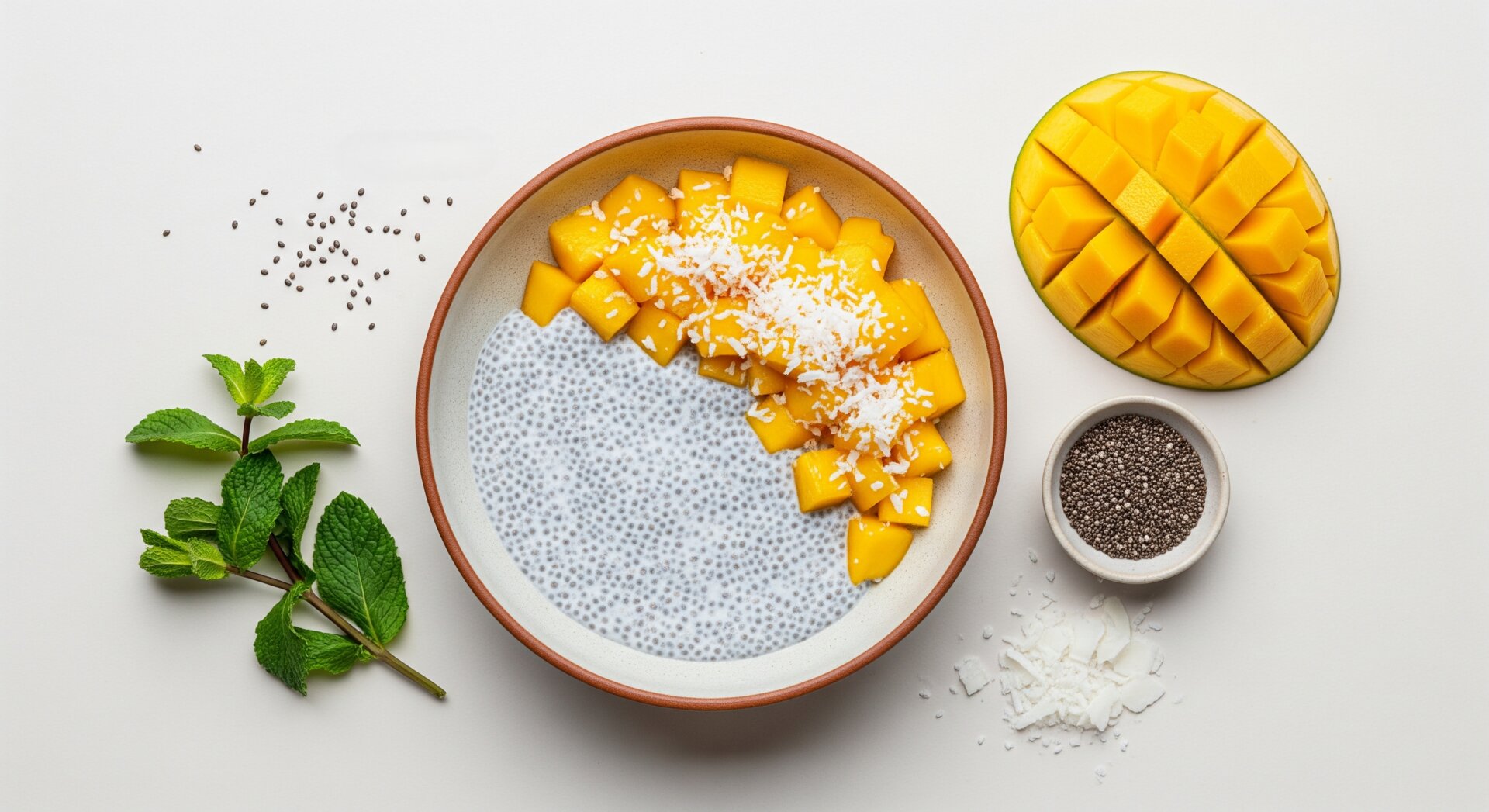 Chia Pudding Mango Kokos