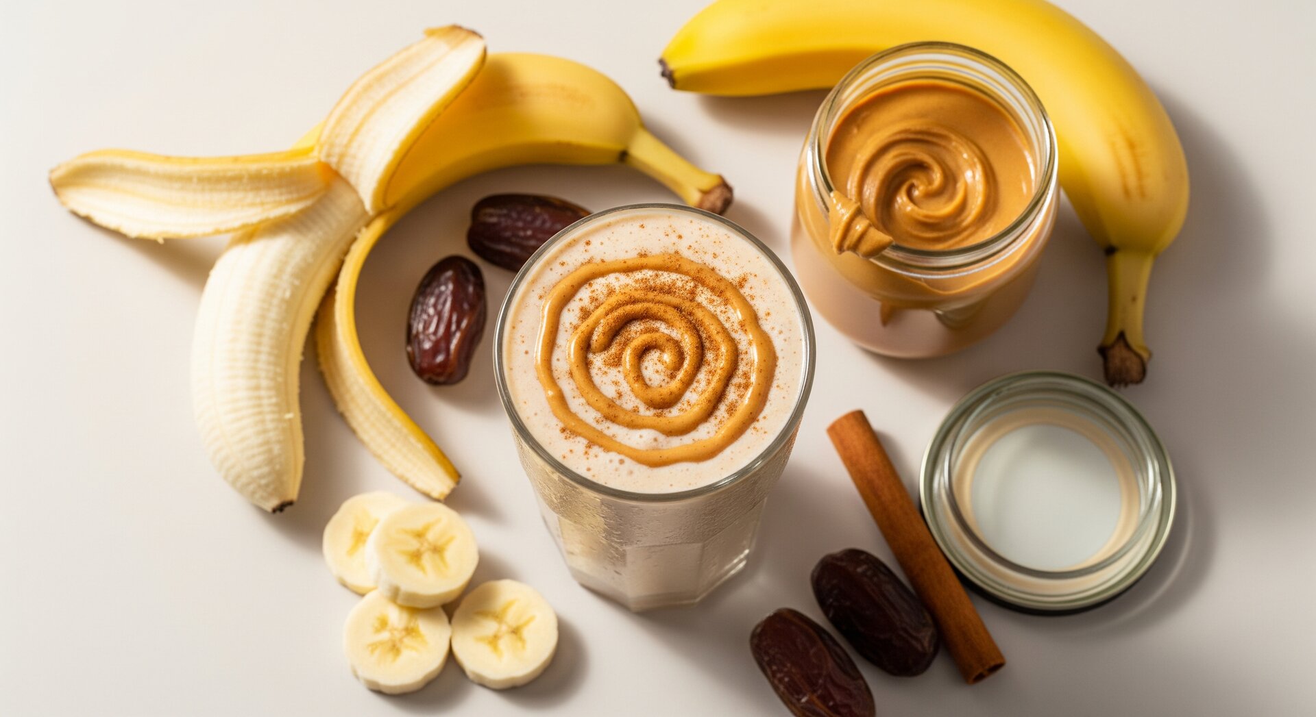 Romige Dadel-Banaan Shake