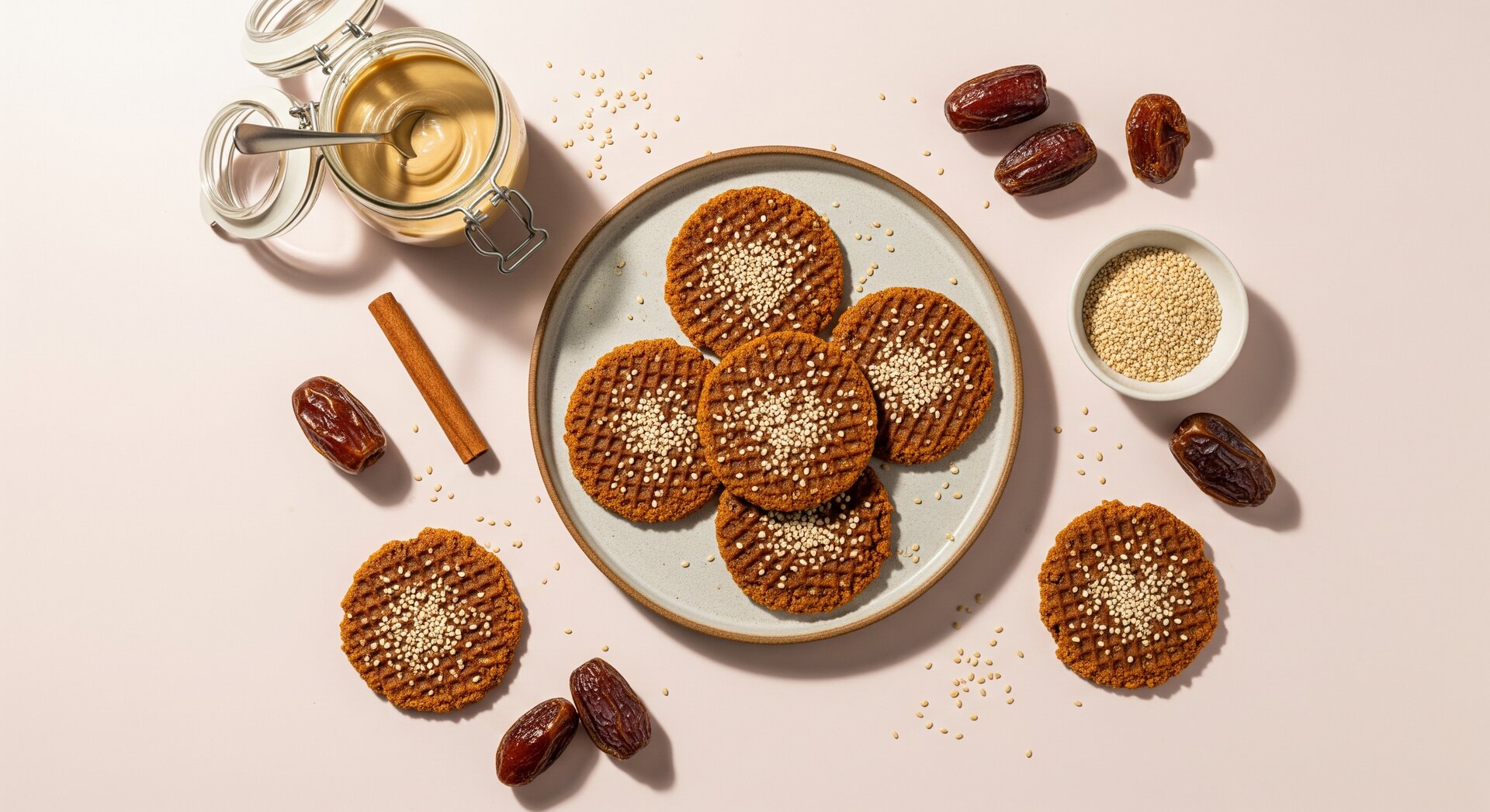 Dadel-Tahini Koekjes
