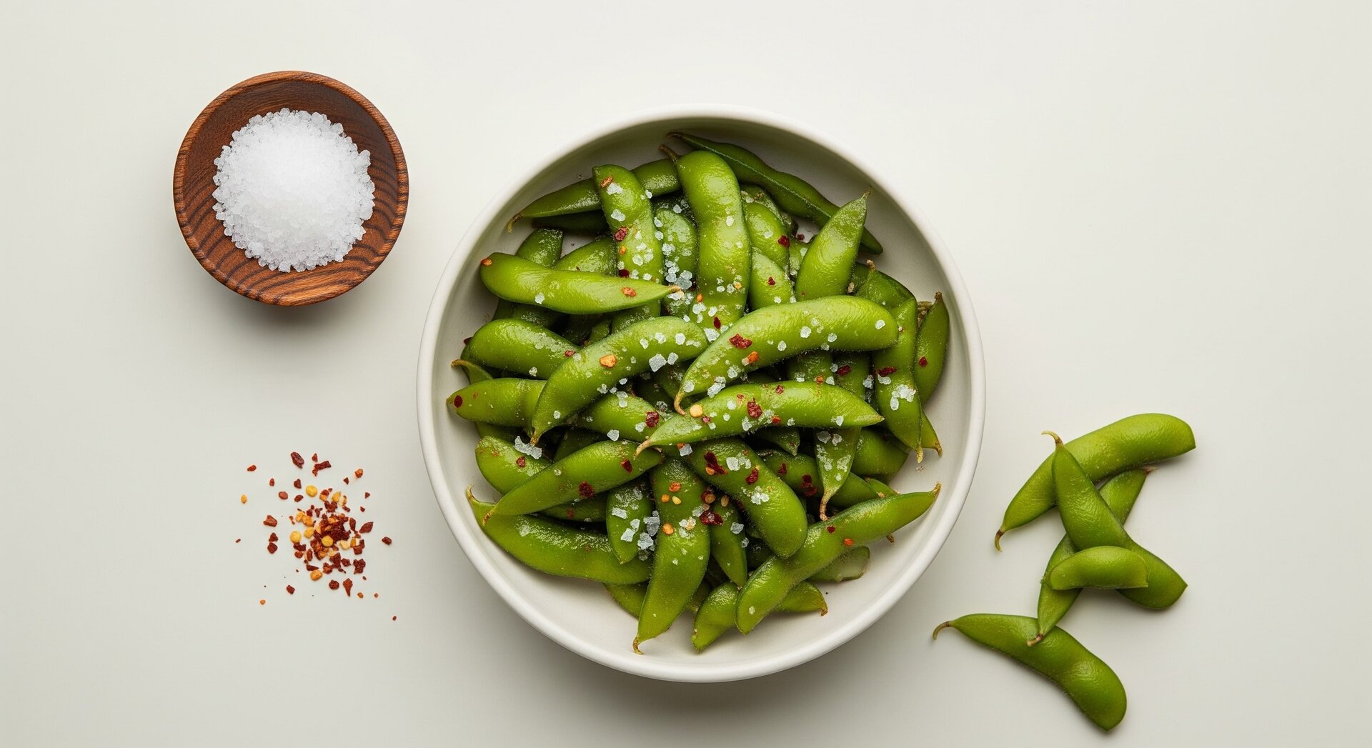 Edamame Bowl met Zeezout en Chili
