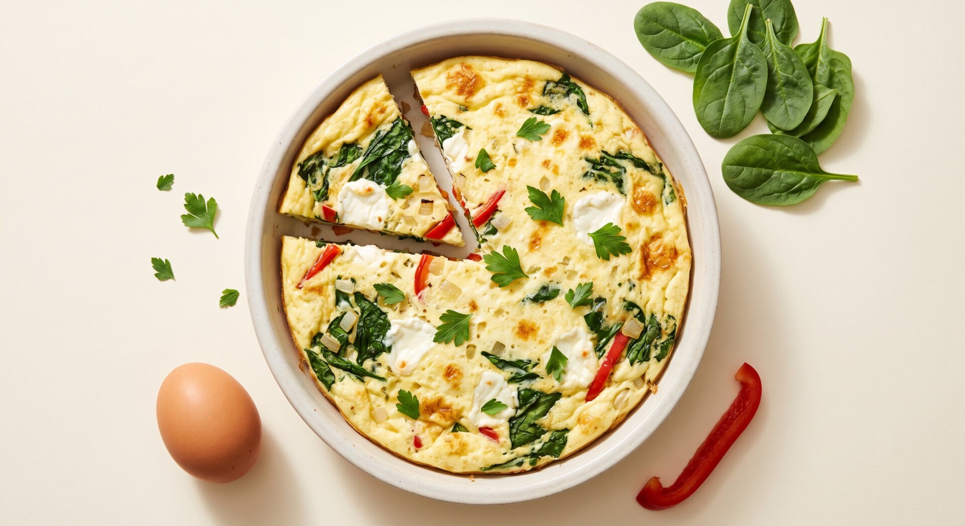 Eiwit Frittata met Groenten