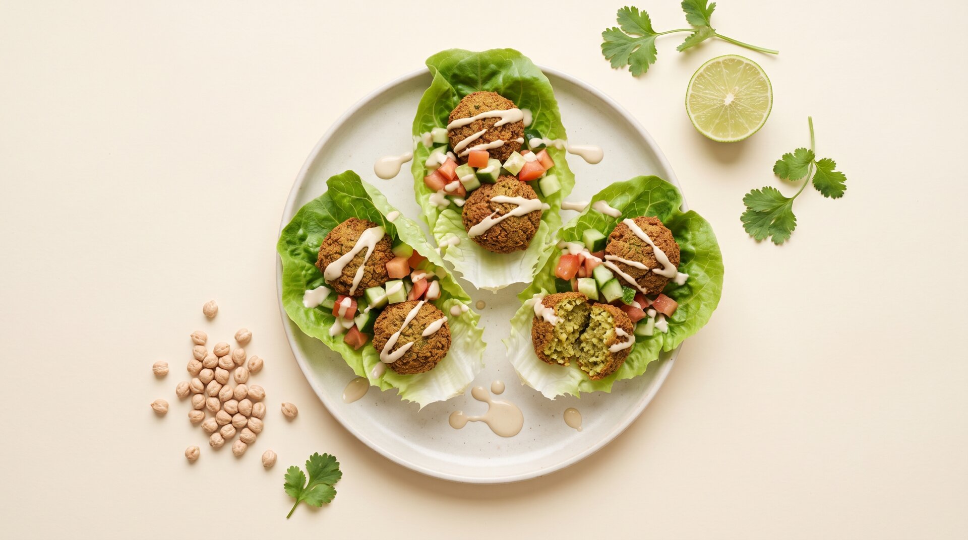 Falafel Sla Wrap met Tahini