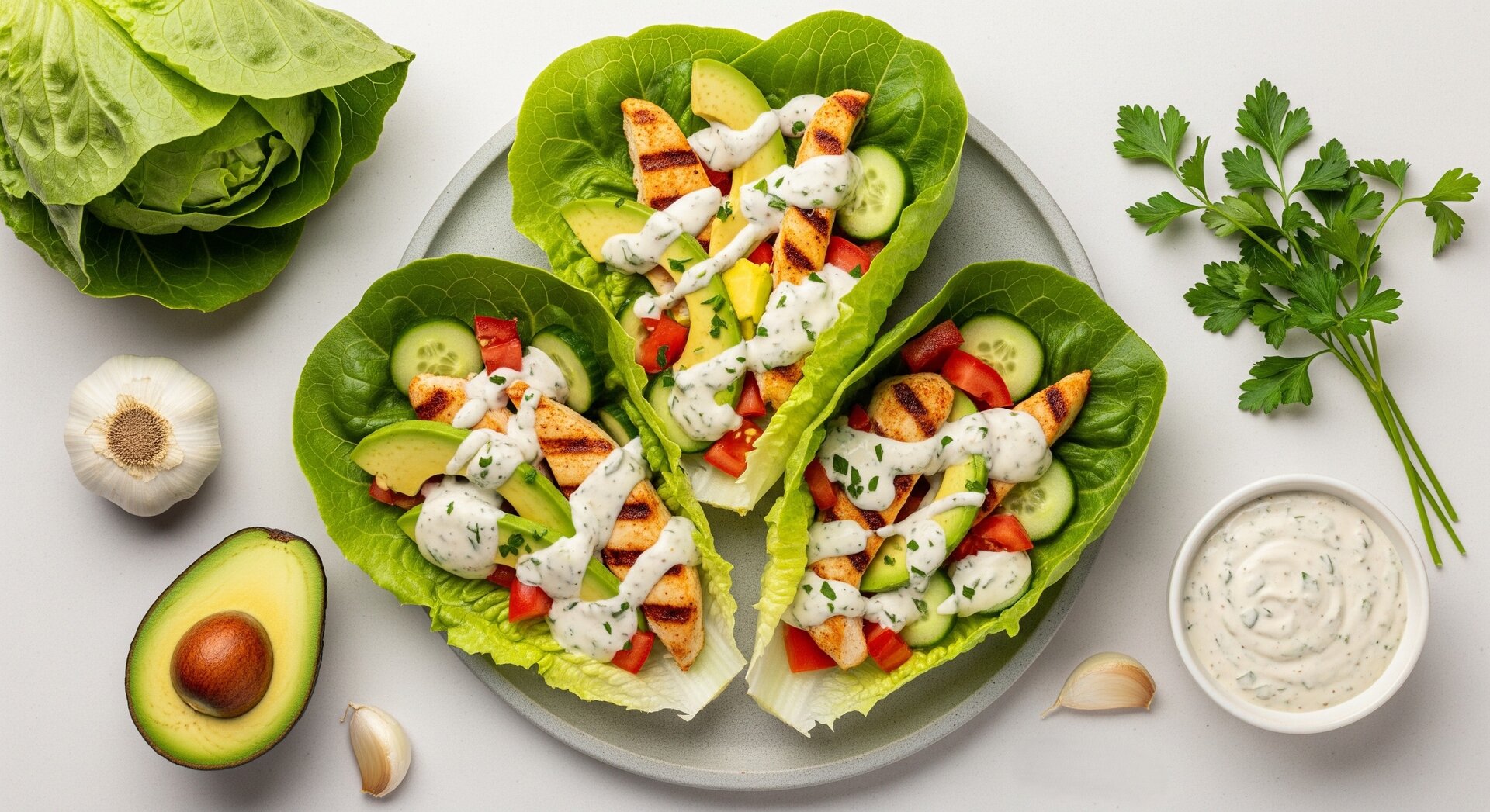 Gegrilde Kip Caesar Sla Wrap