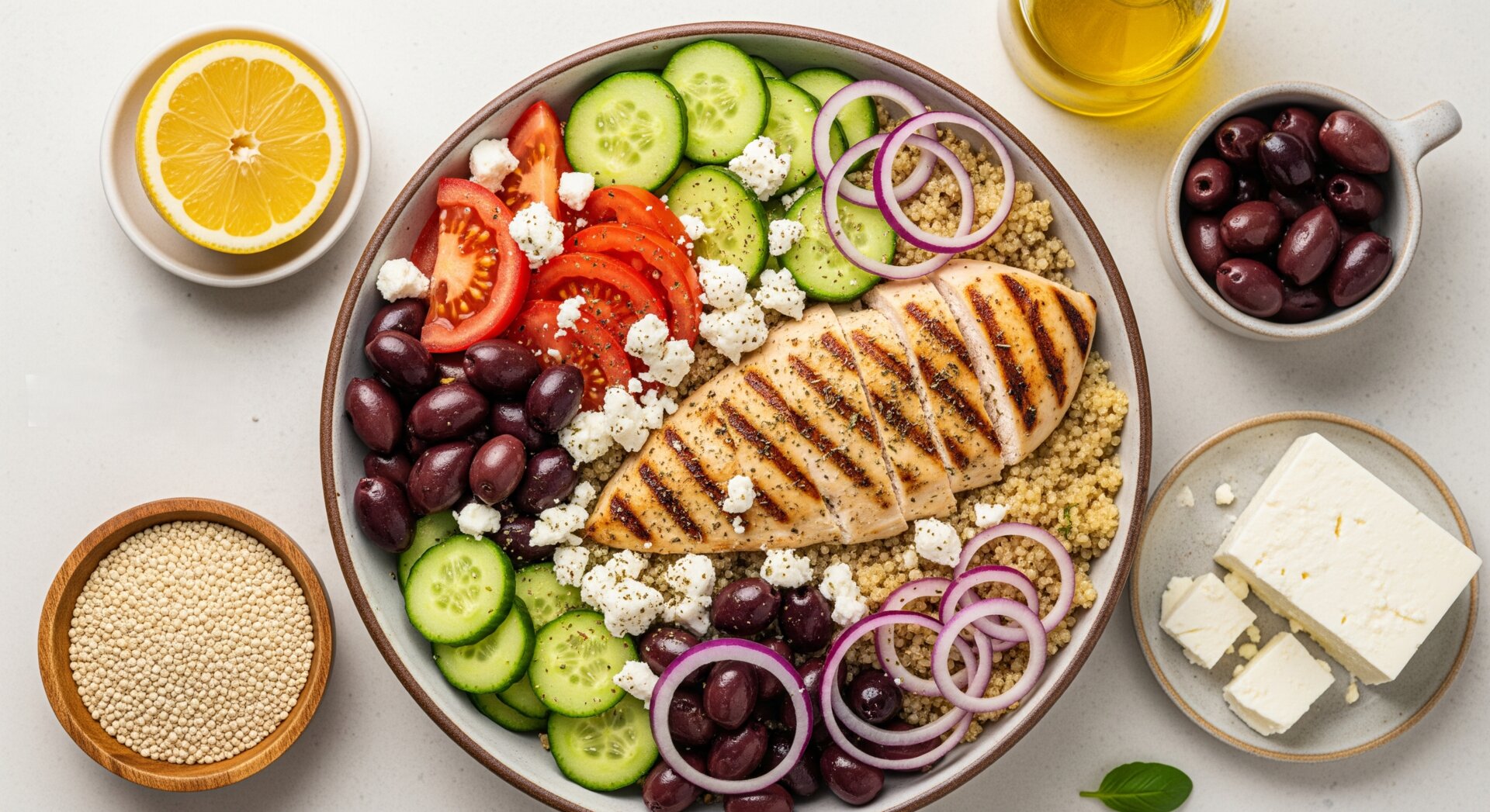 Griekse Kip Quinoa Bowl