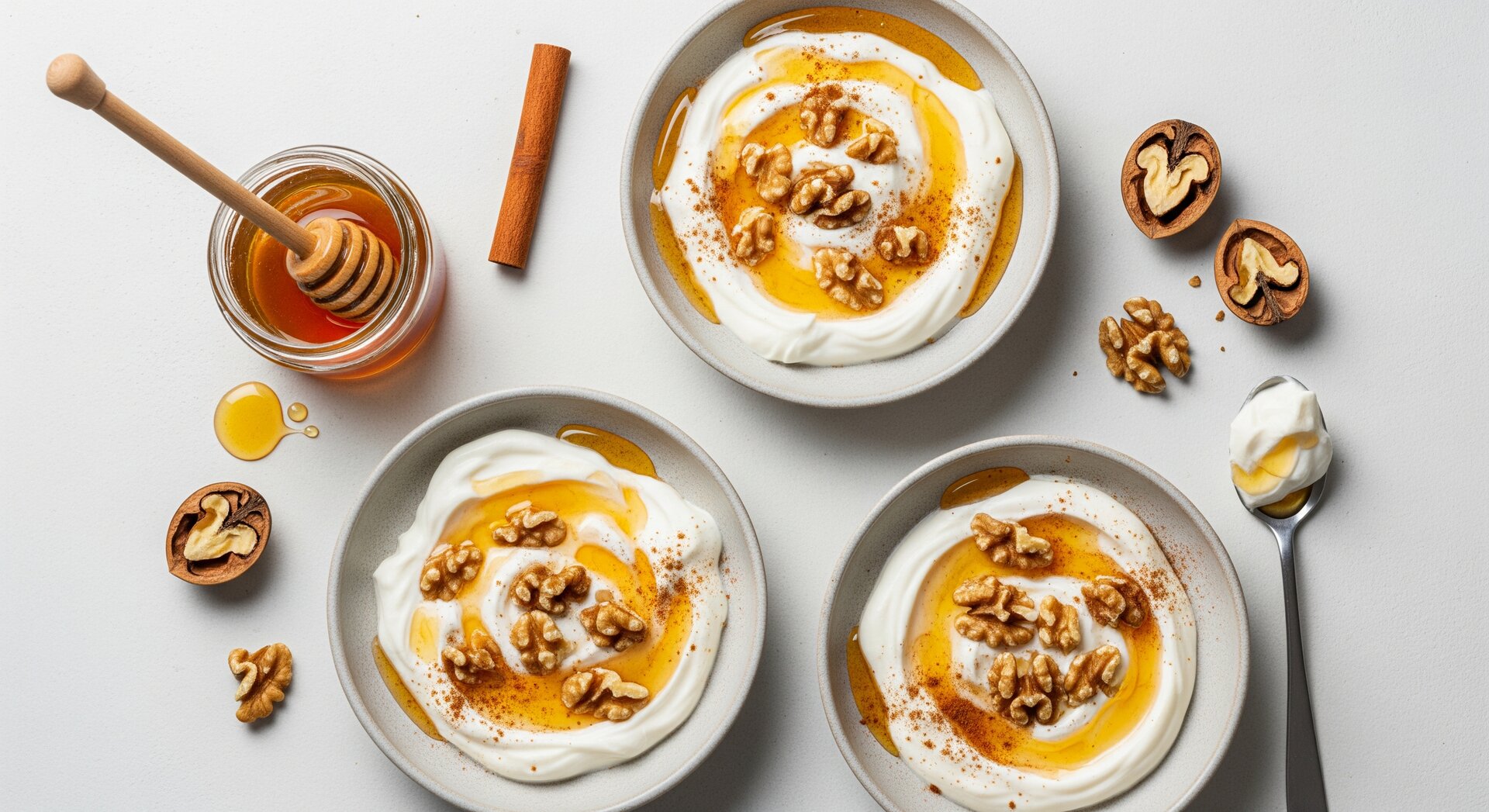 Griekse Yoghurt met Honing en Walnoten