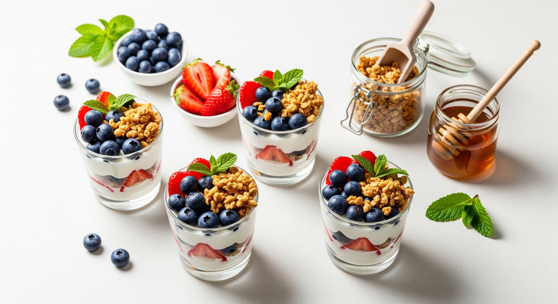 Griekse Yoghurt Parfait met Granola