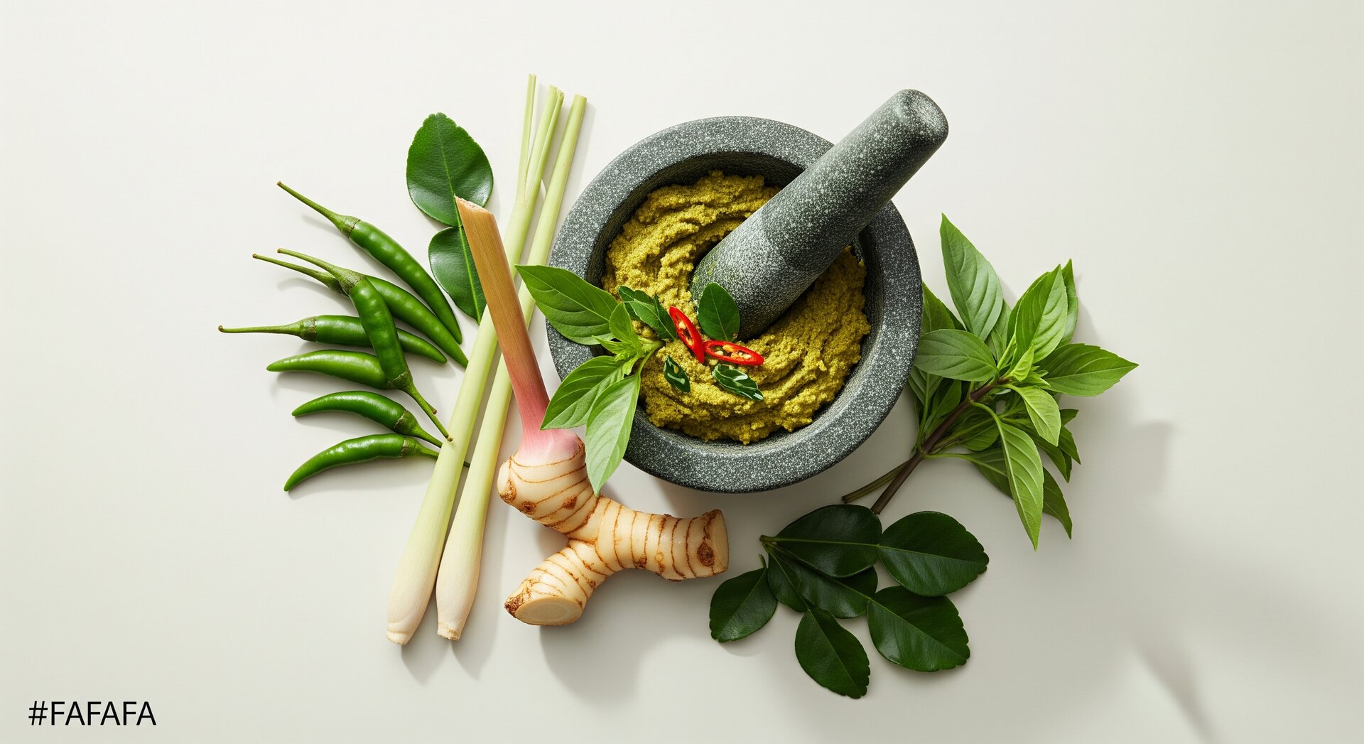 Zelfgemaakte Groene Curry Pasta