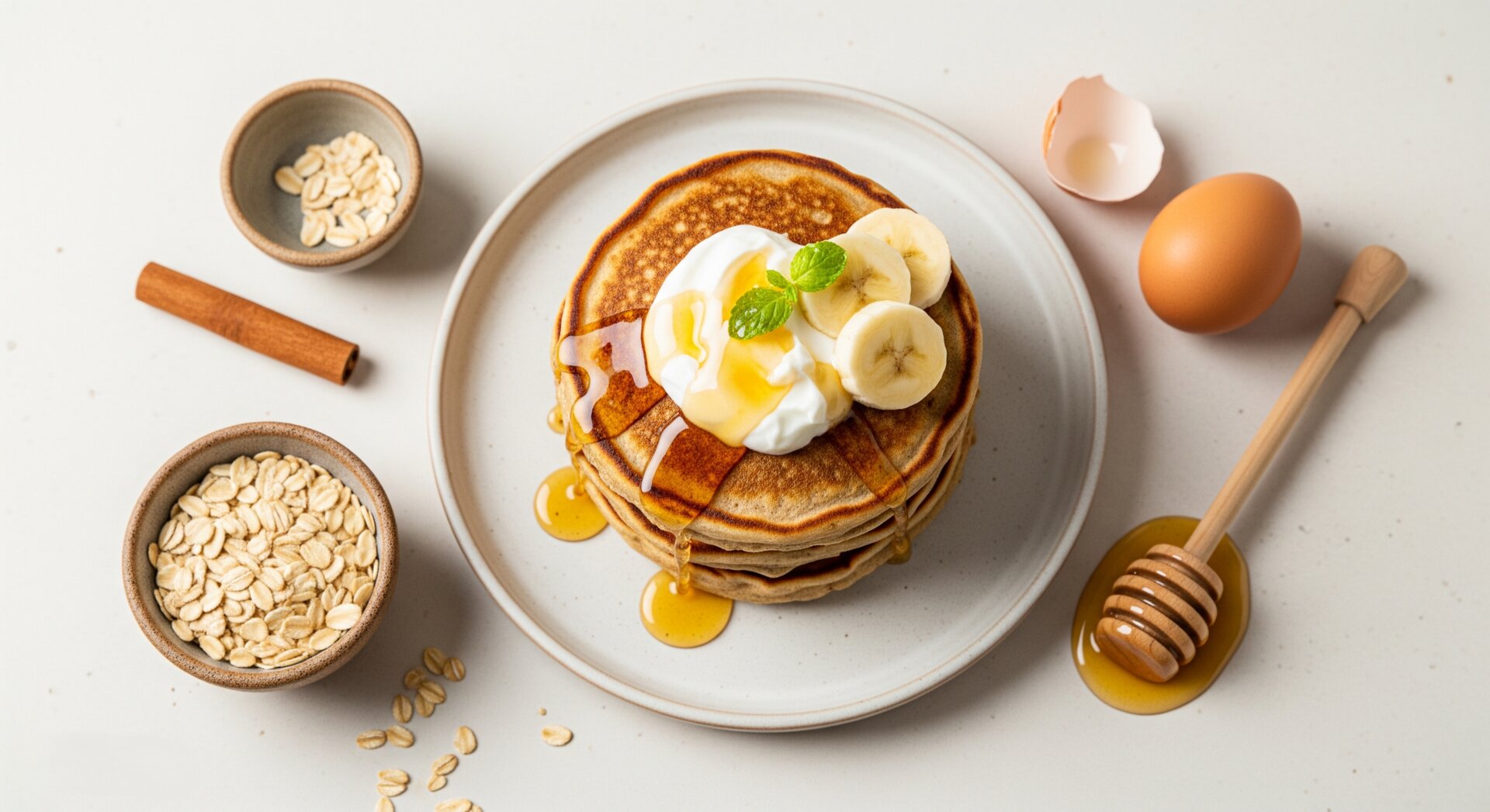 Luchtige Havermout Pannenkoeken