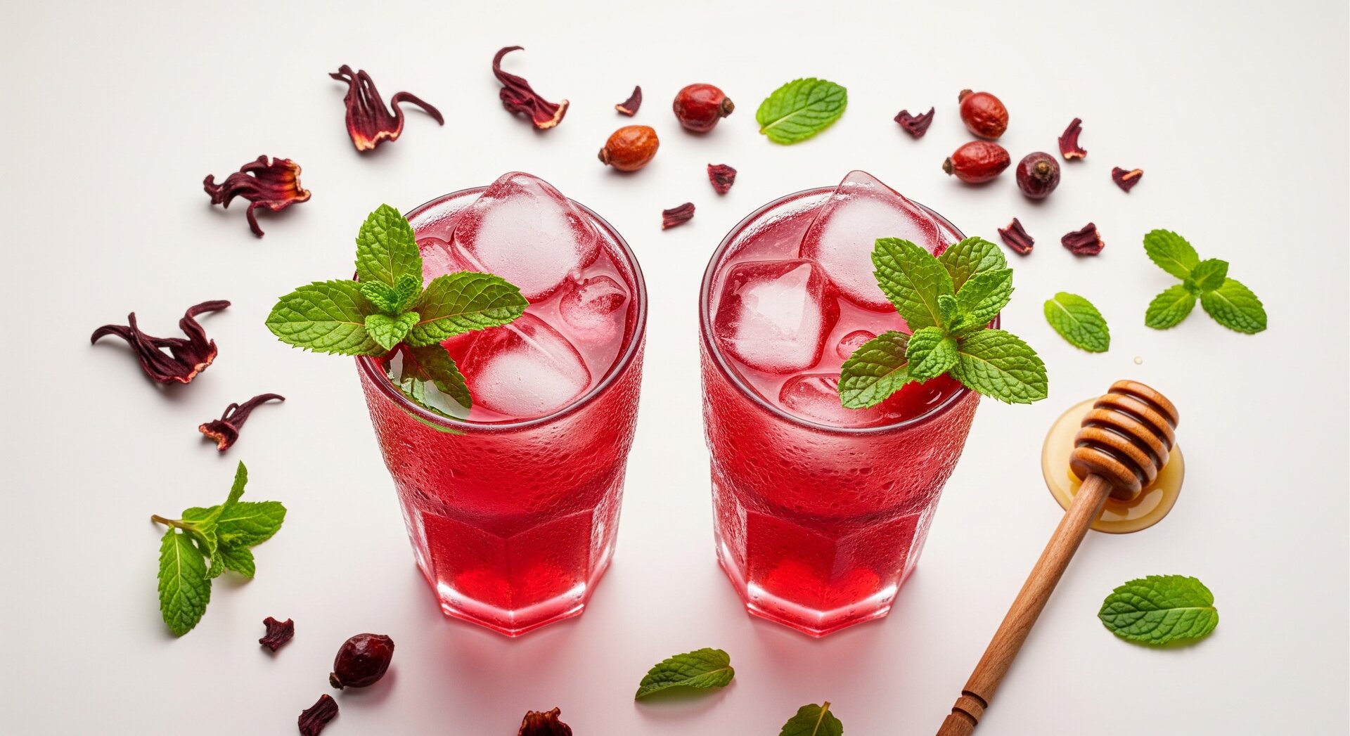 Hibiscus Rozenbottel IJsthee