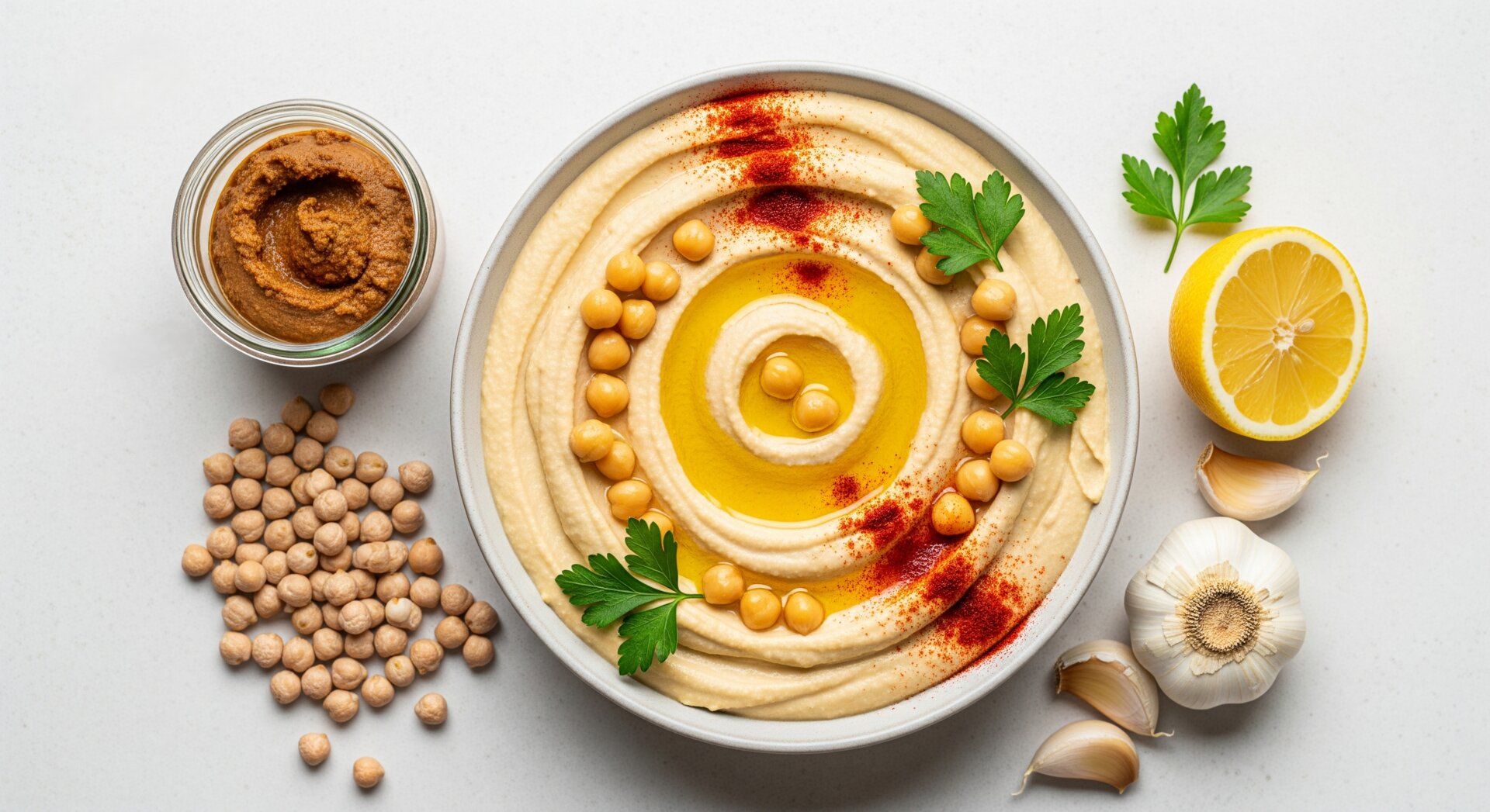 Zelfgemaakte Hummus