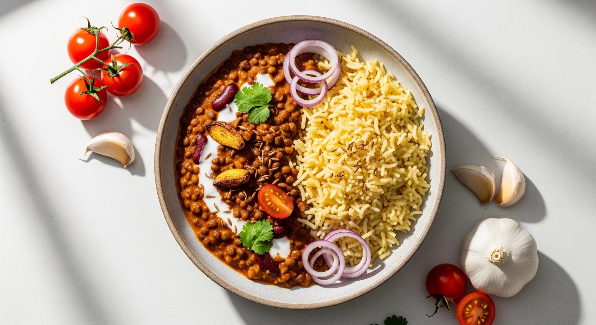 Indiase Dal Makhani met Ghee-Rijst