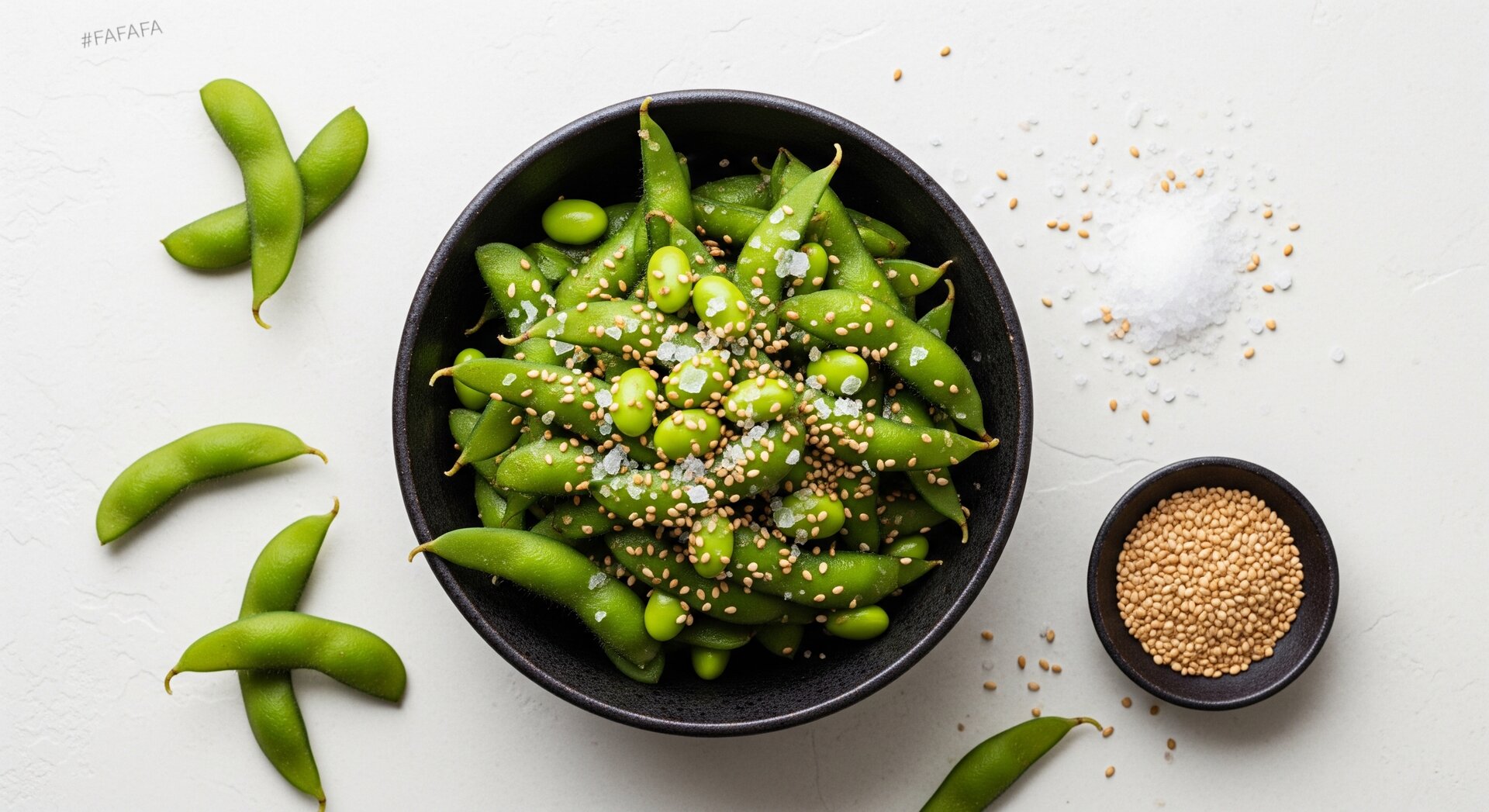 Japanse Edamame met Zeezout en Sesam
