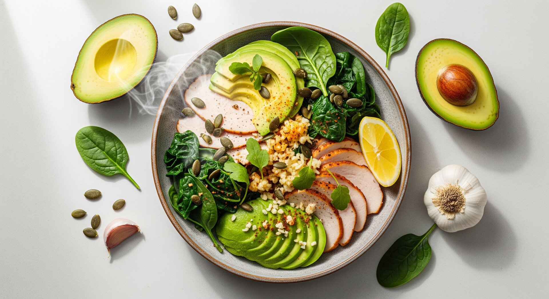 Kalkoen-Avocado Ontbijtschotel