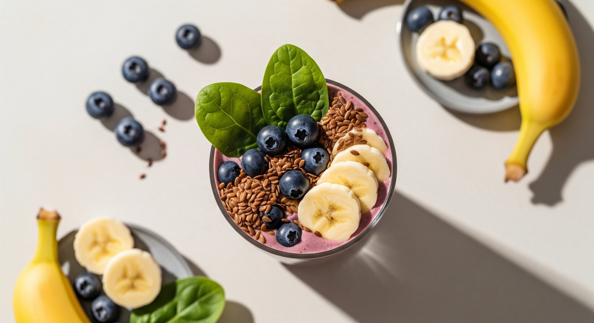 Fluweelzachte Bosbessen-Kefirsmoothie