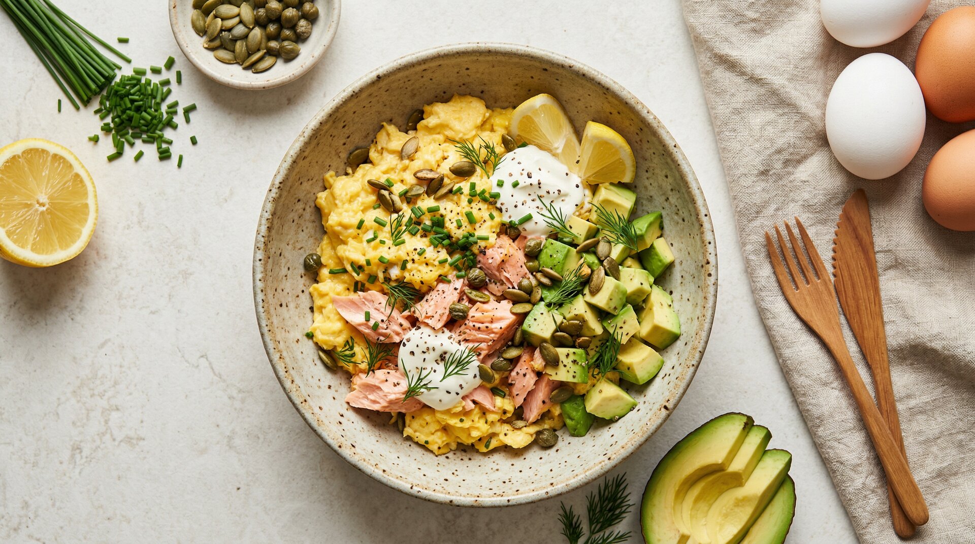 Keto Eiergerecht met Avocado, Zalm & Ghee