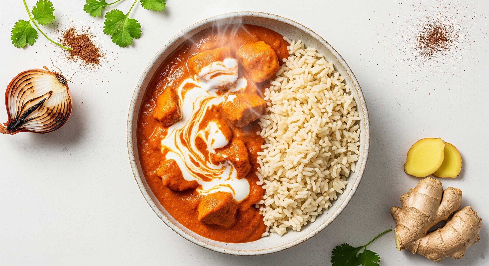 Kip Tikka Masala met Volkorenrijst