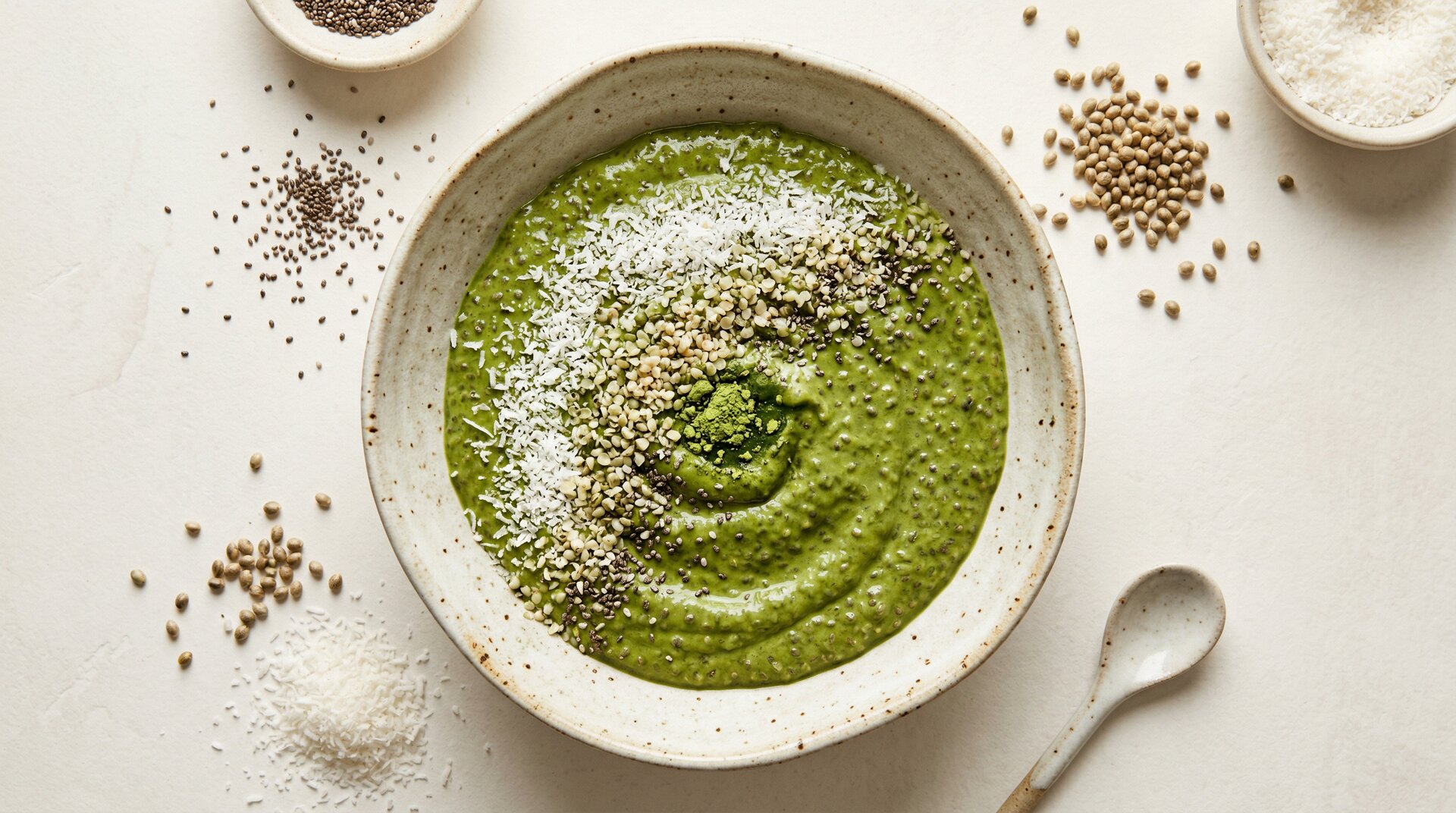 Kokos-Matcha Ontbijtbowl