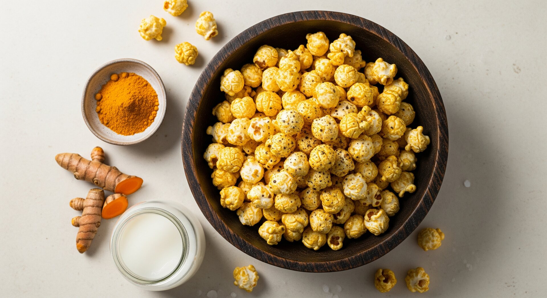 Kurkuma-Kokos Popcorn