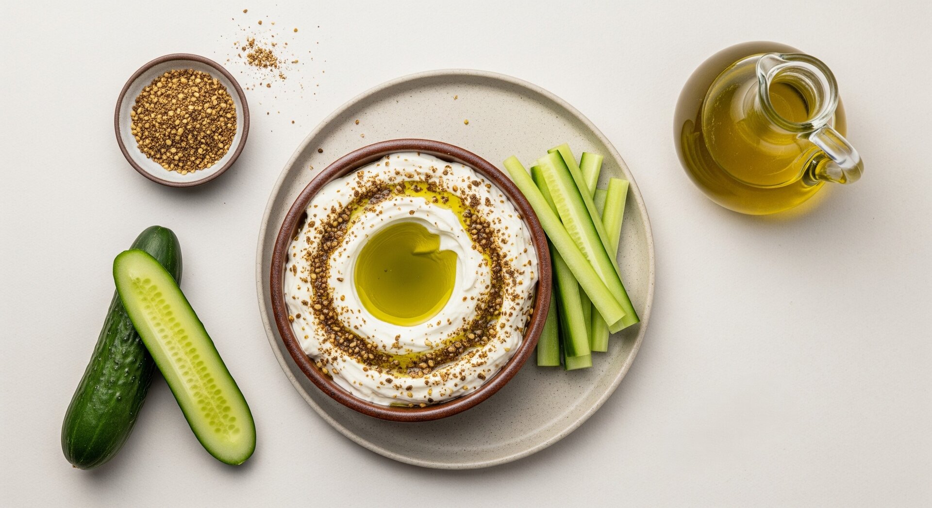 Labneh met Za'atar en Olijfolie