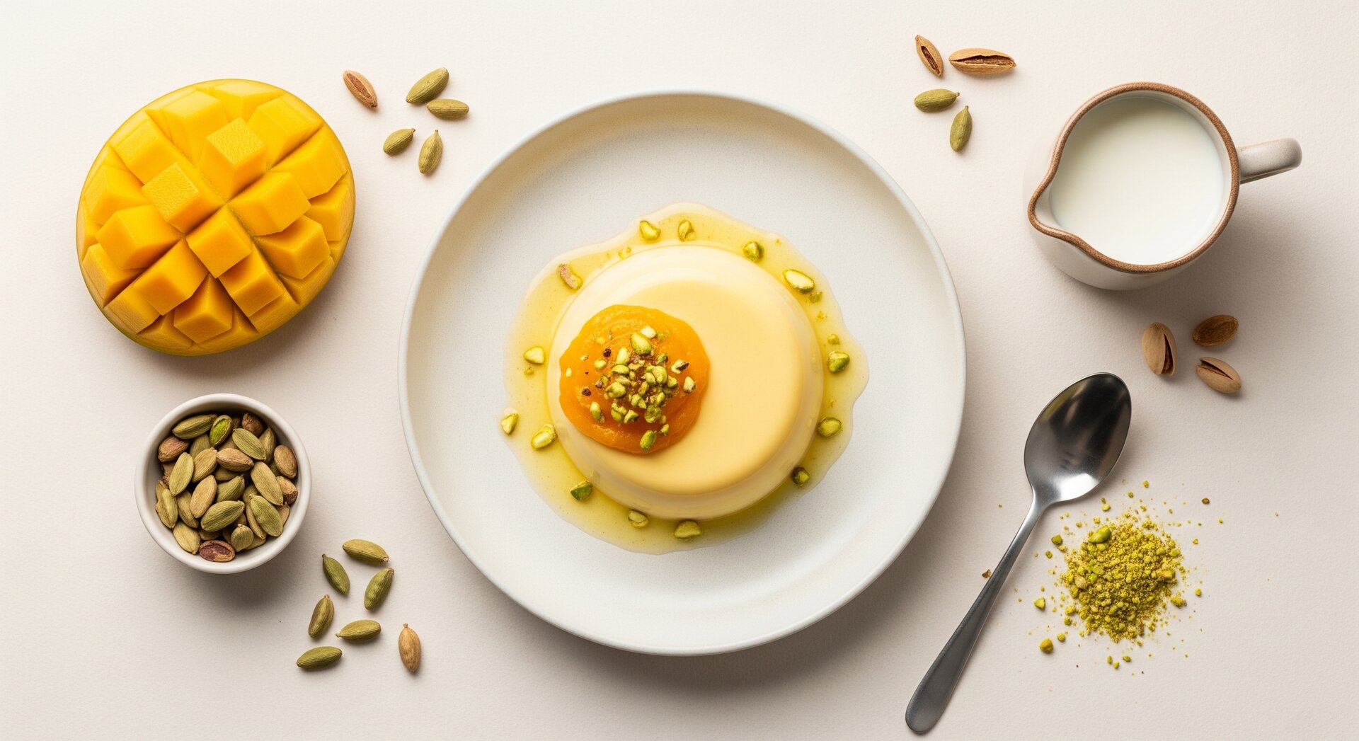 Mango Lassi Panna Cotta met Agar