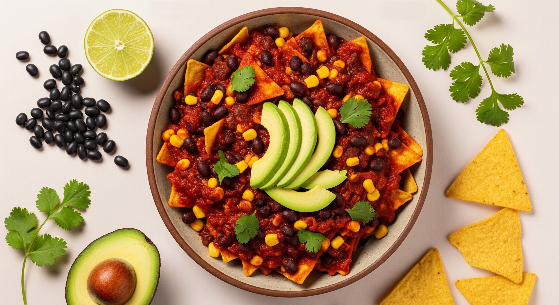 Mexicaanse Chilaquiles met Zwarte Bonen