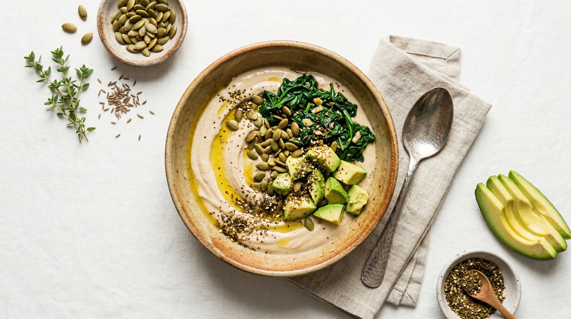 Midden-Oosterse Tahini Ontbijtbowl