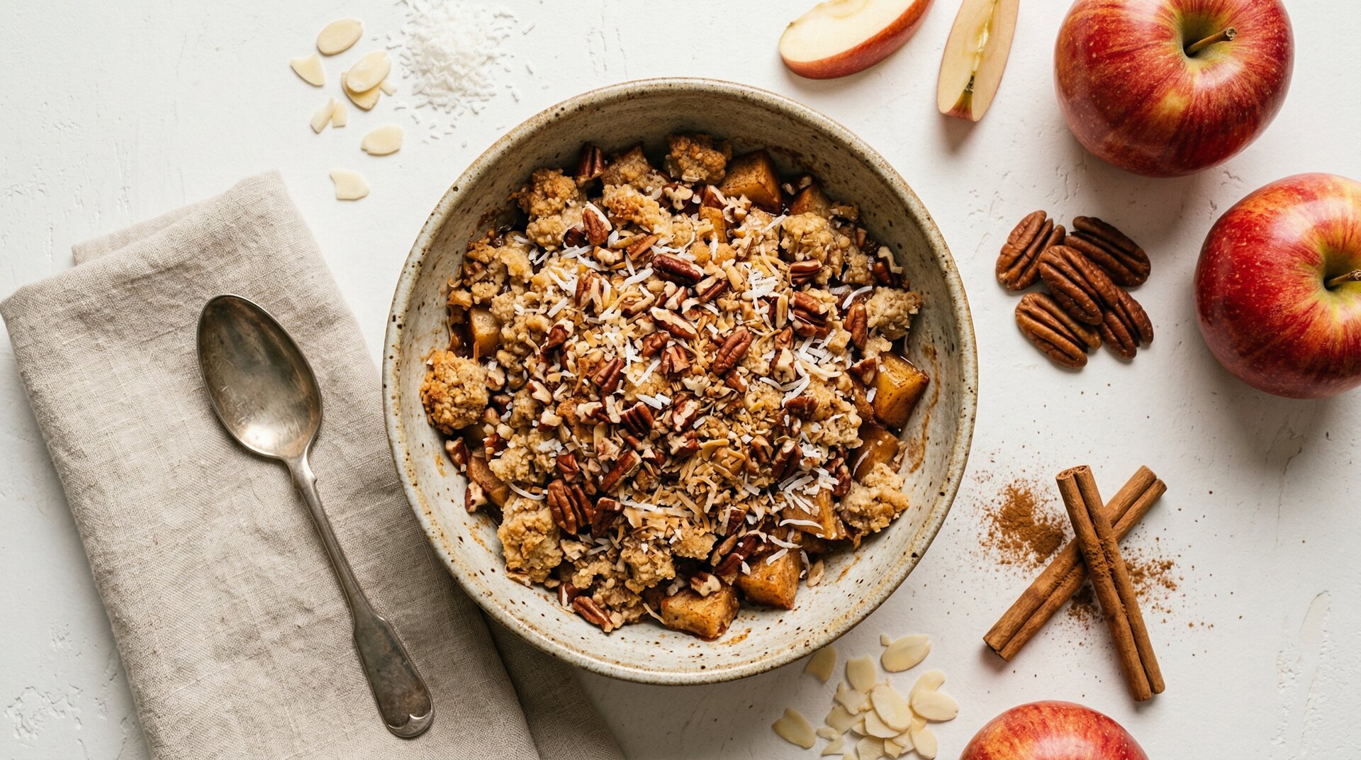Paleo Appel-Kaneel Crumble