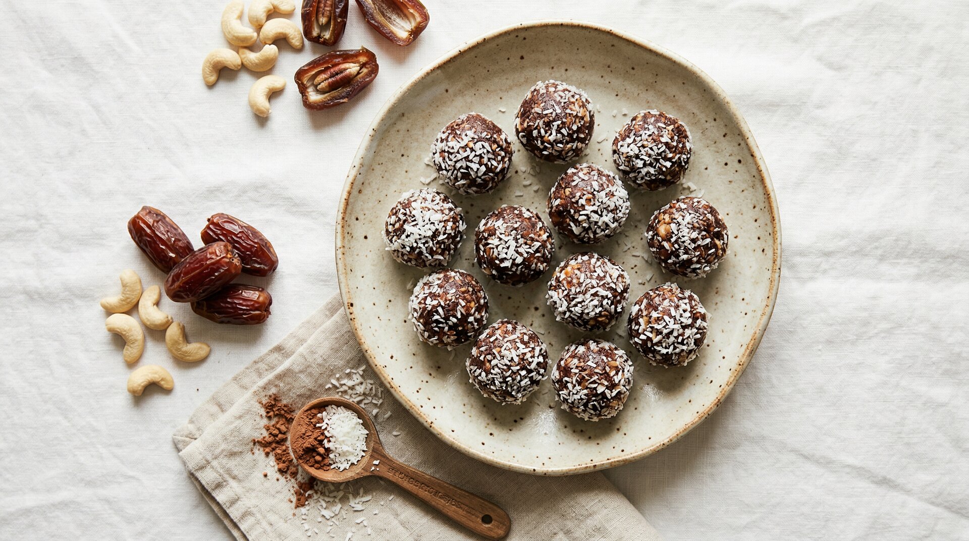 Kokos-Dadel Bliss Balls