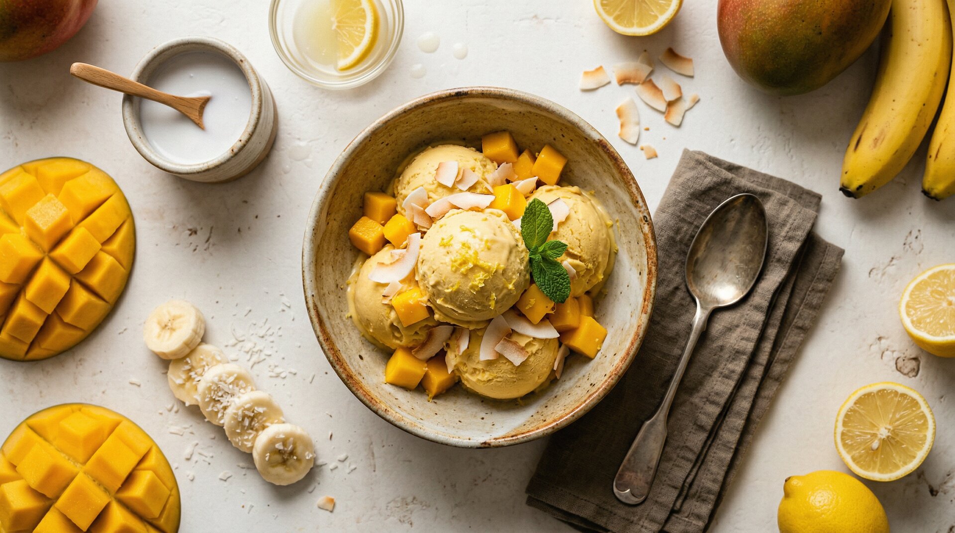 Mango-Kokos Nice Cream