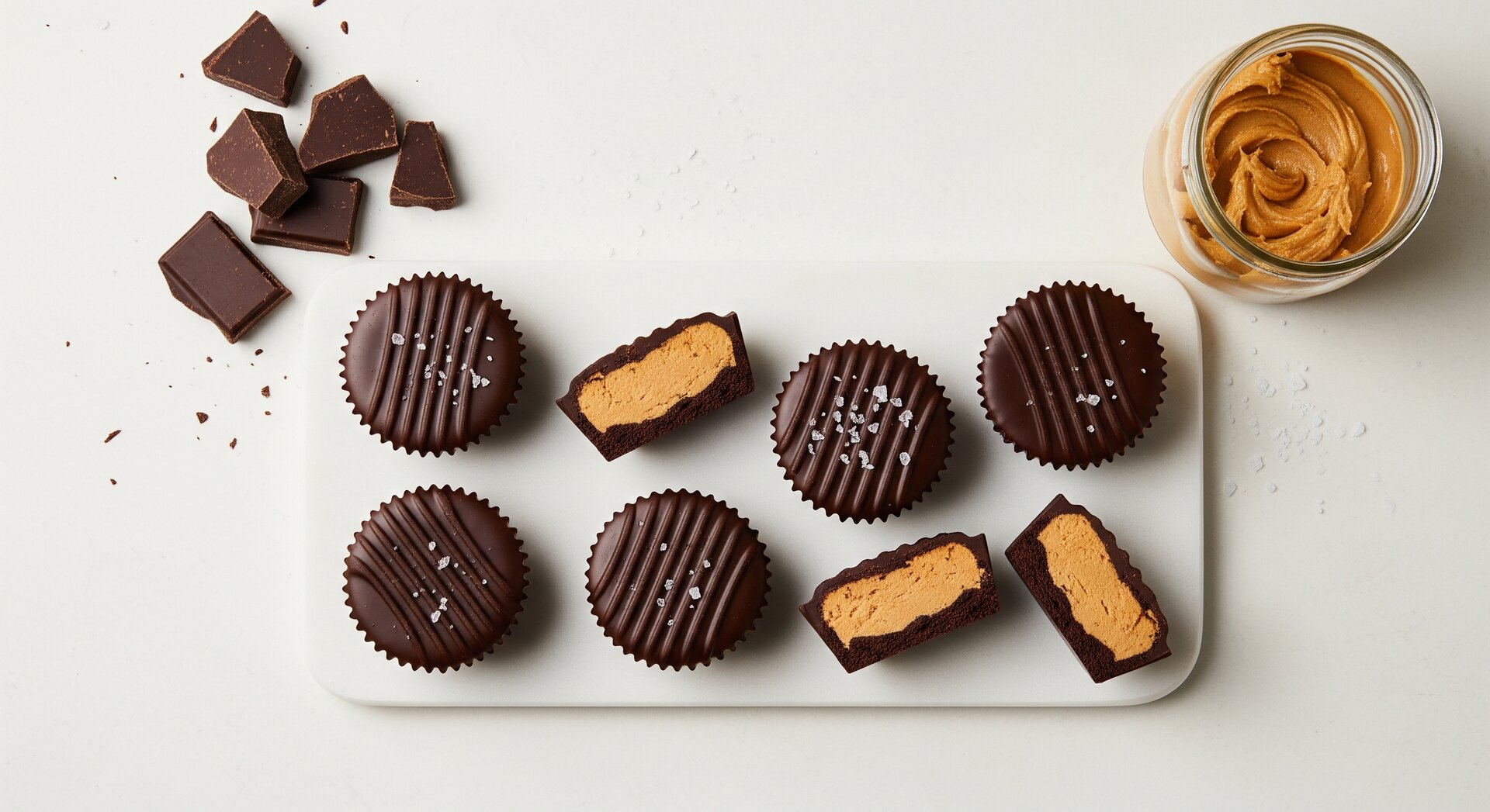 Pindakaas Cups met Pure Chocolade
