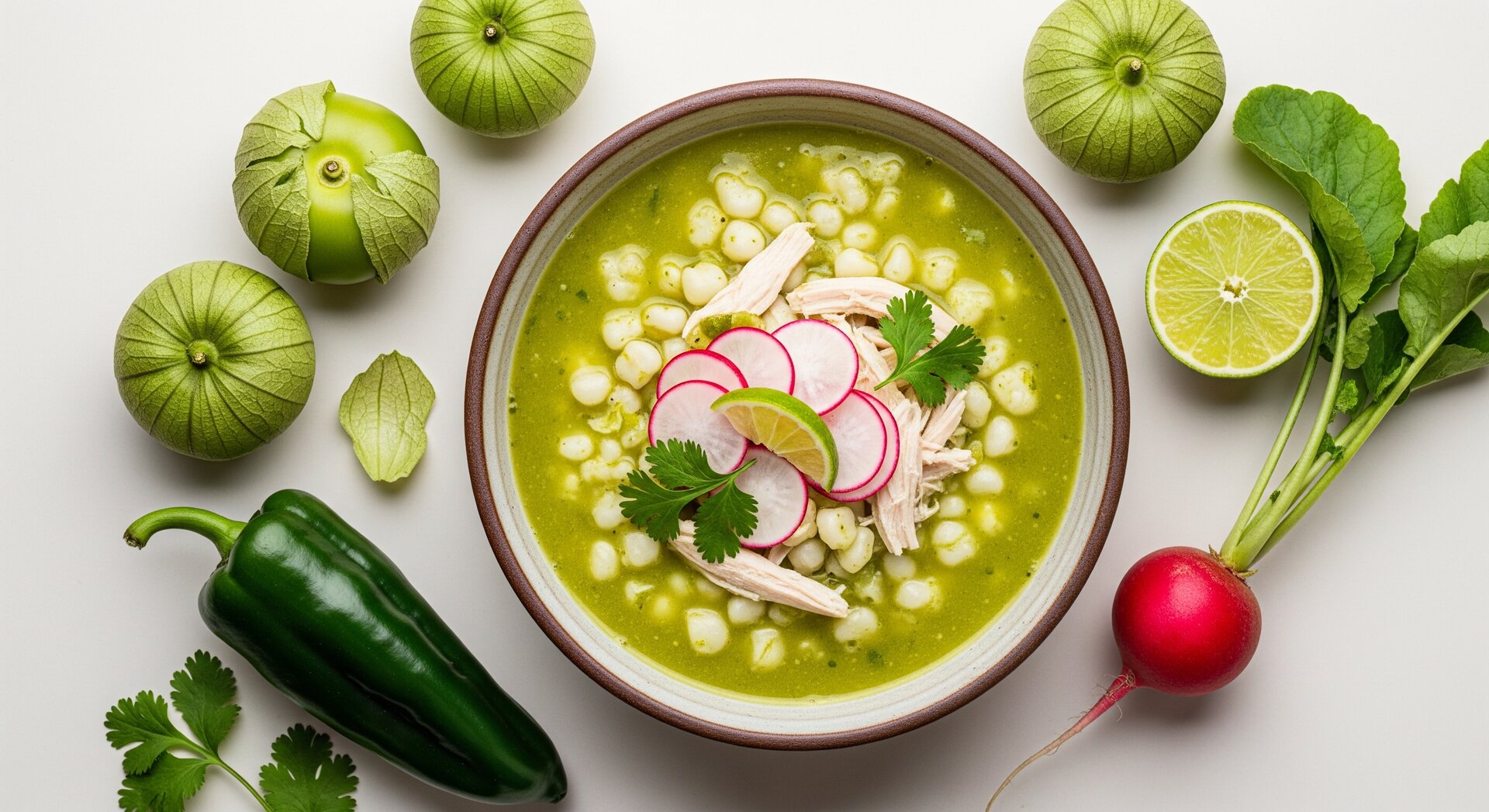 Pozole Verde met Kip en Radijs