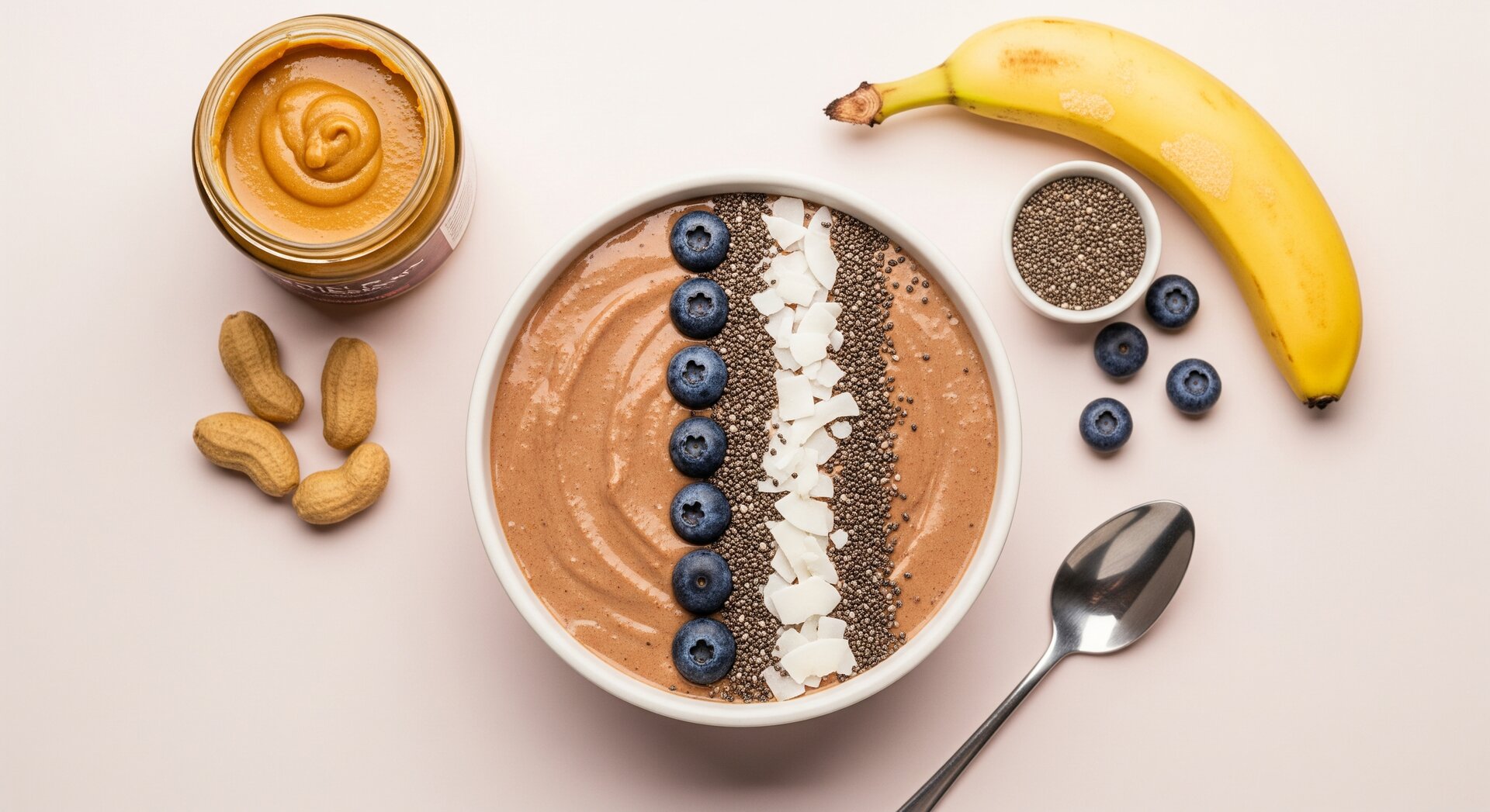 Proteïne Smoothie Bowl met Toppings