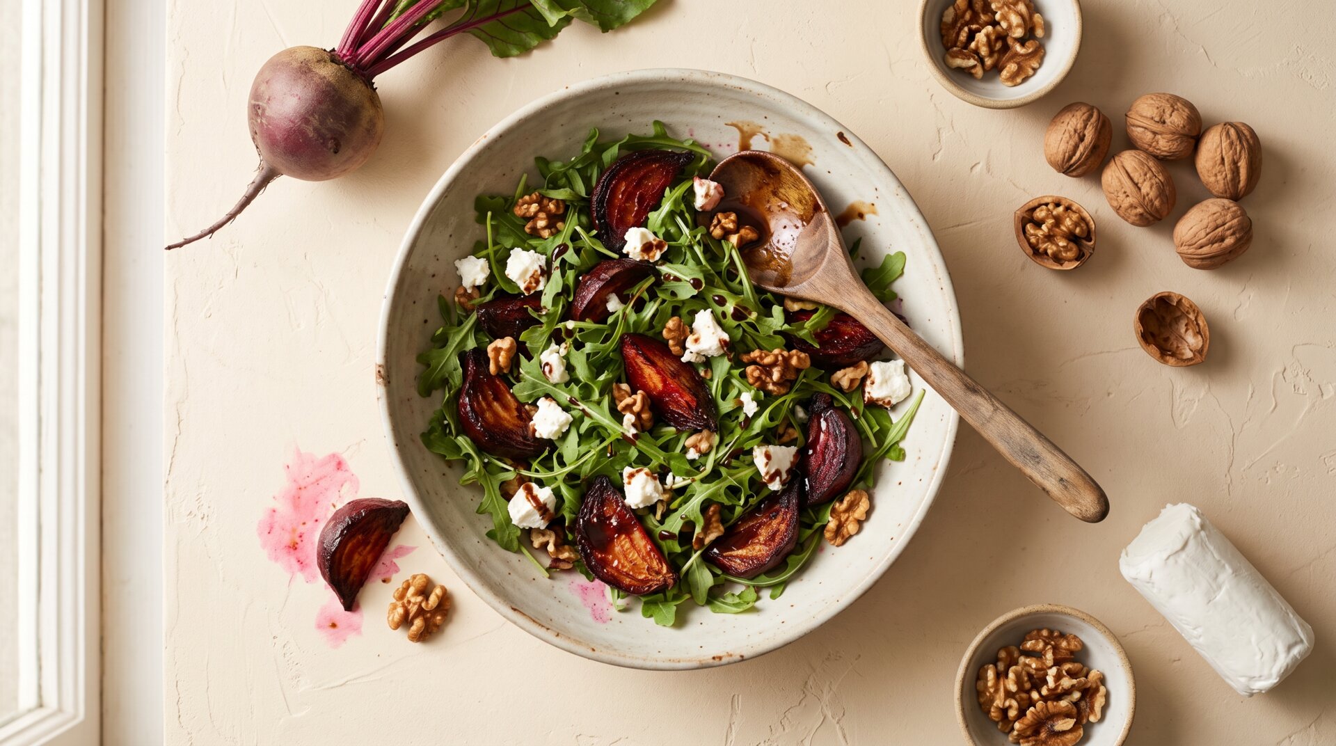 Rucola Biet Geitenkaas Salade
