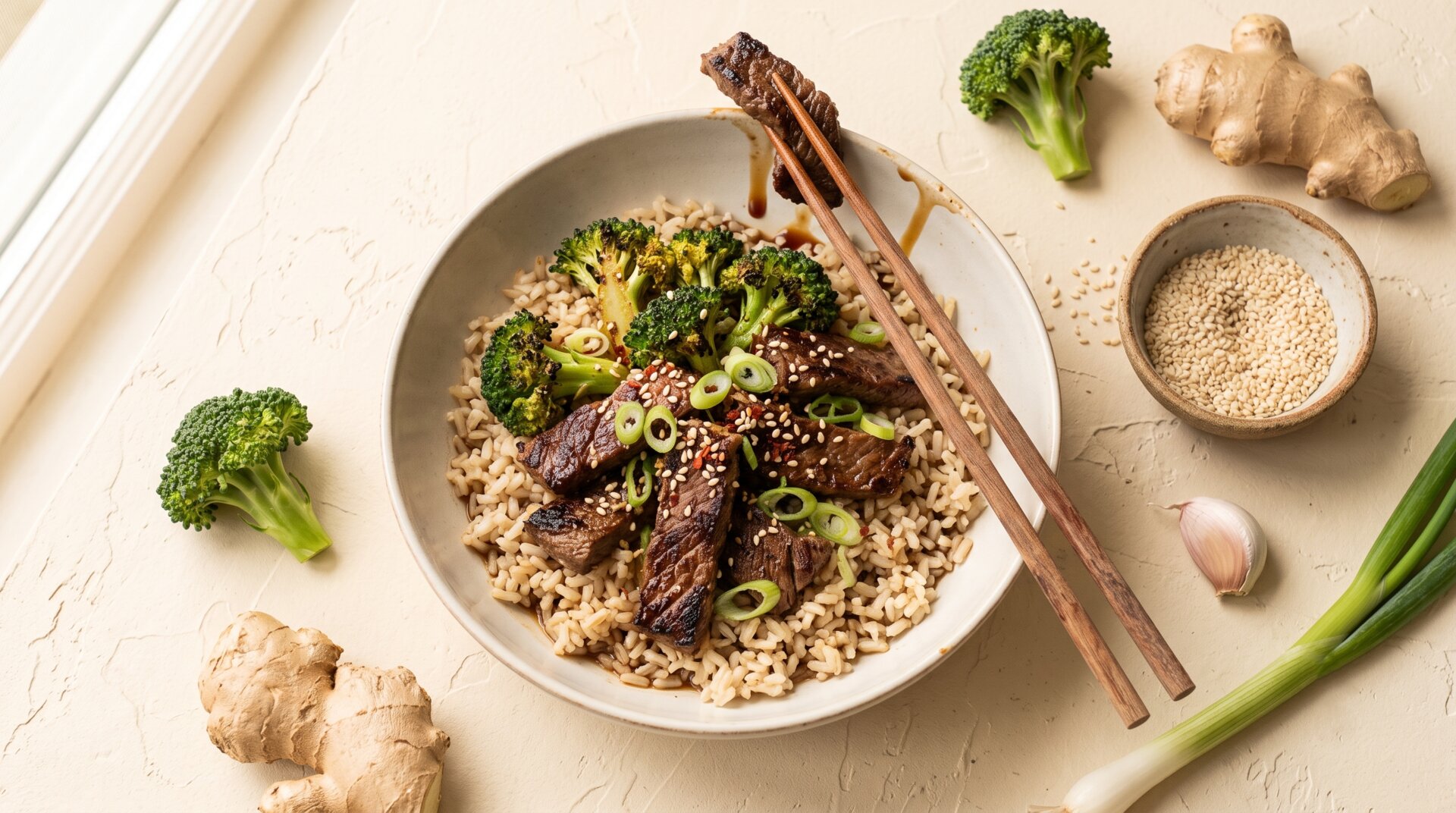 Rundvlees Stir-Fry met Broccoli en Sesam