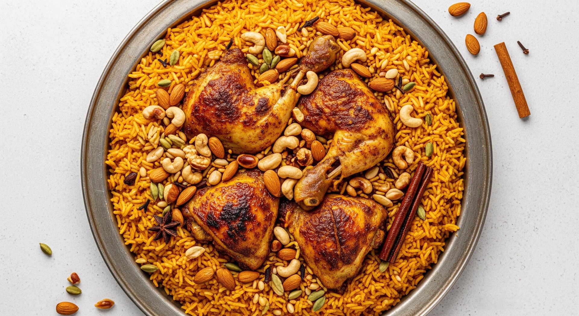 Saoedische Kabsa met Kip en Noten