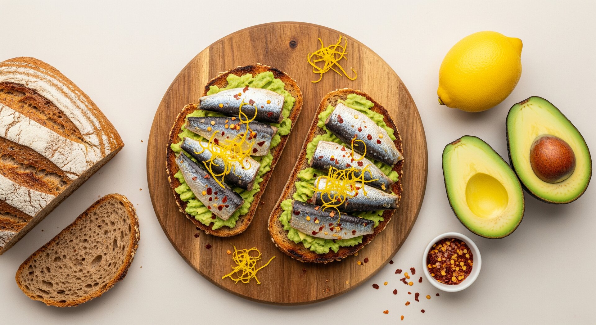 Sardines op Volkoren Toast