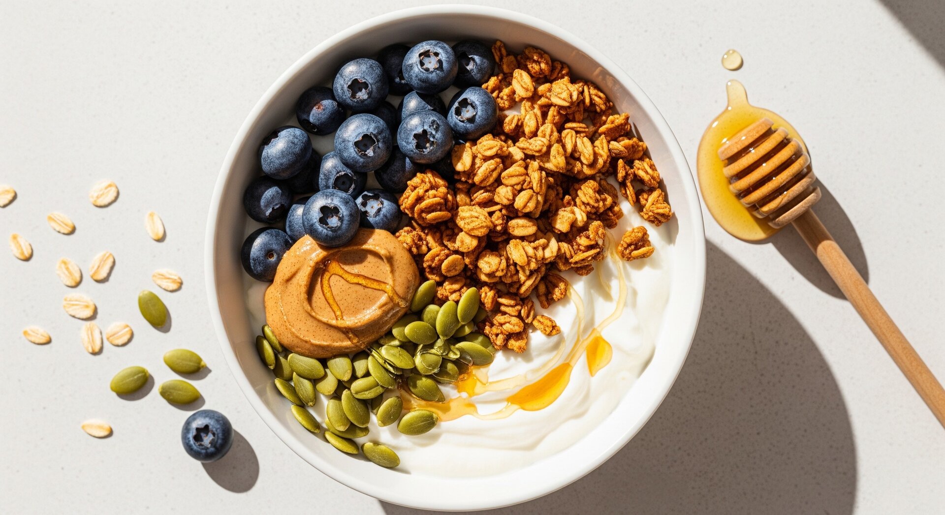 Skyr Power Bowl met Granola en Noten