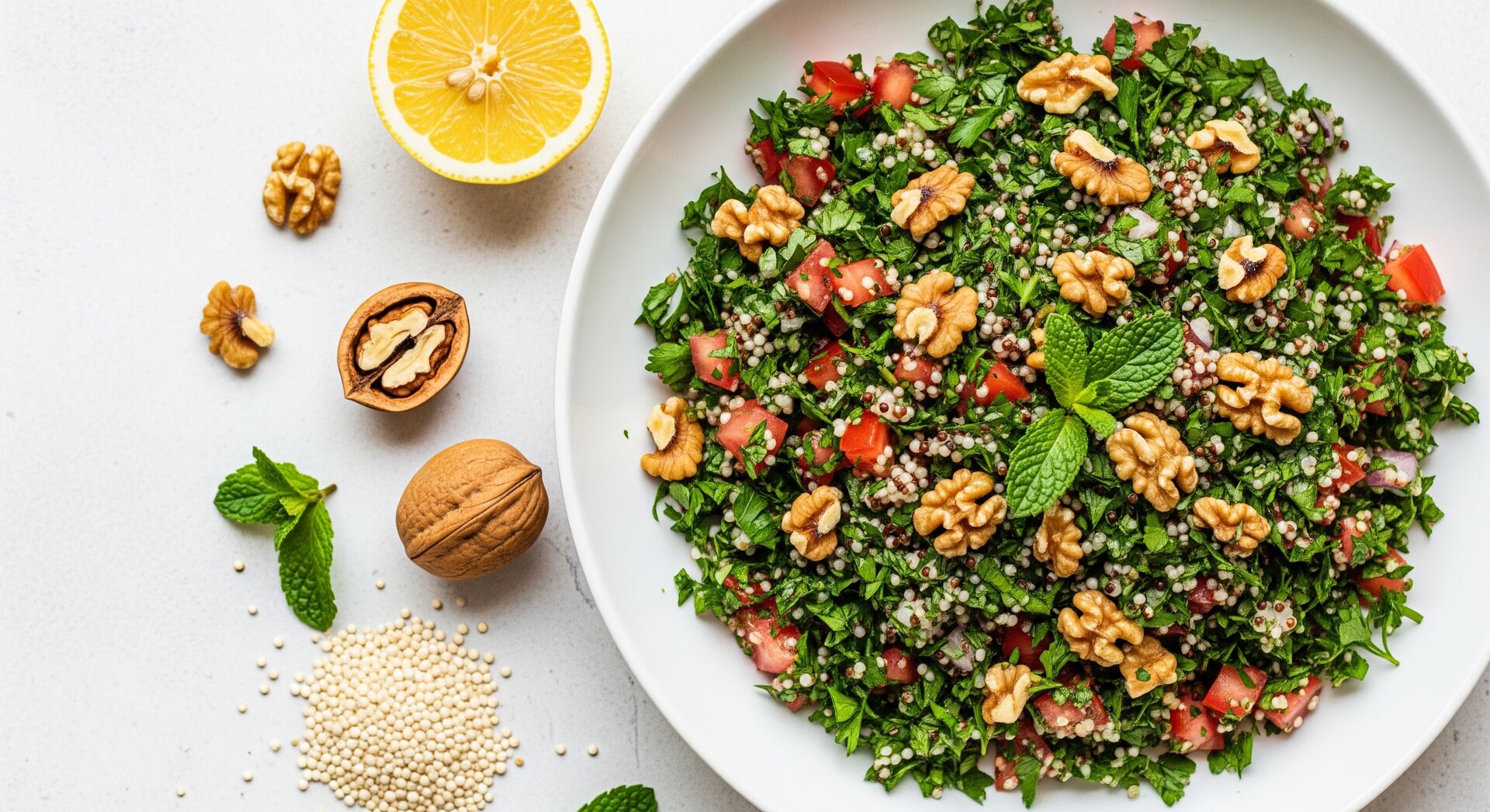 Tabbouleh met Quinoa en Walnoten