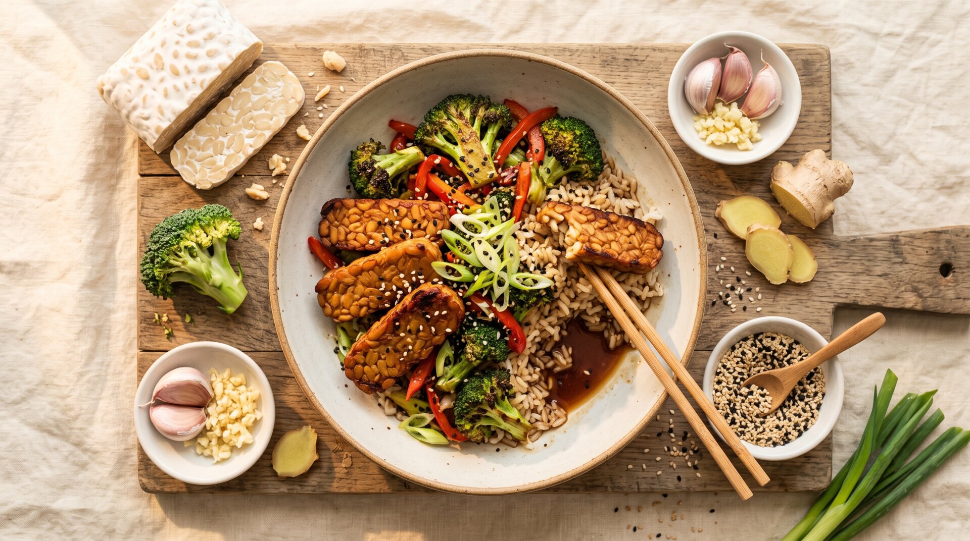 Tempeh Broccoli Roerbak