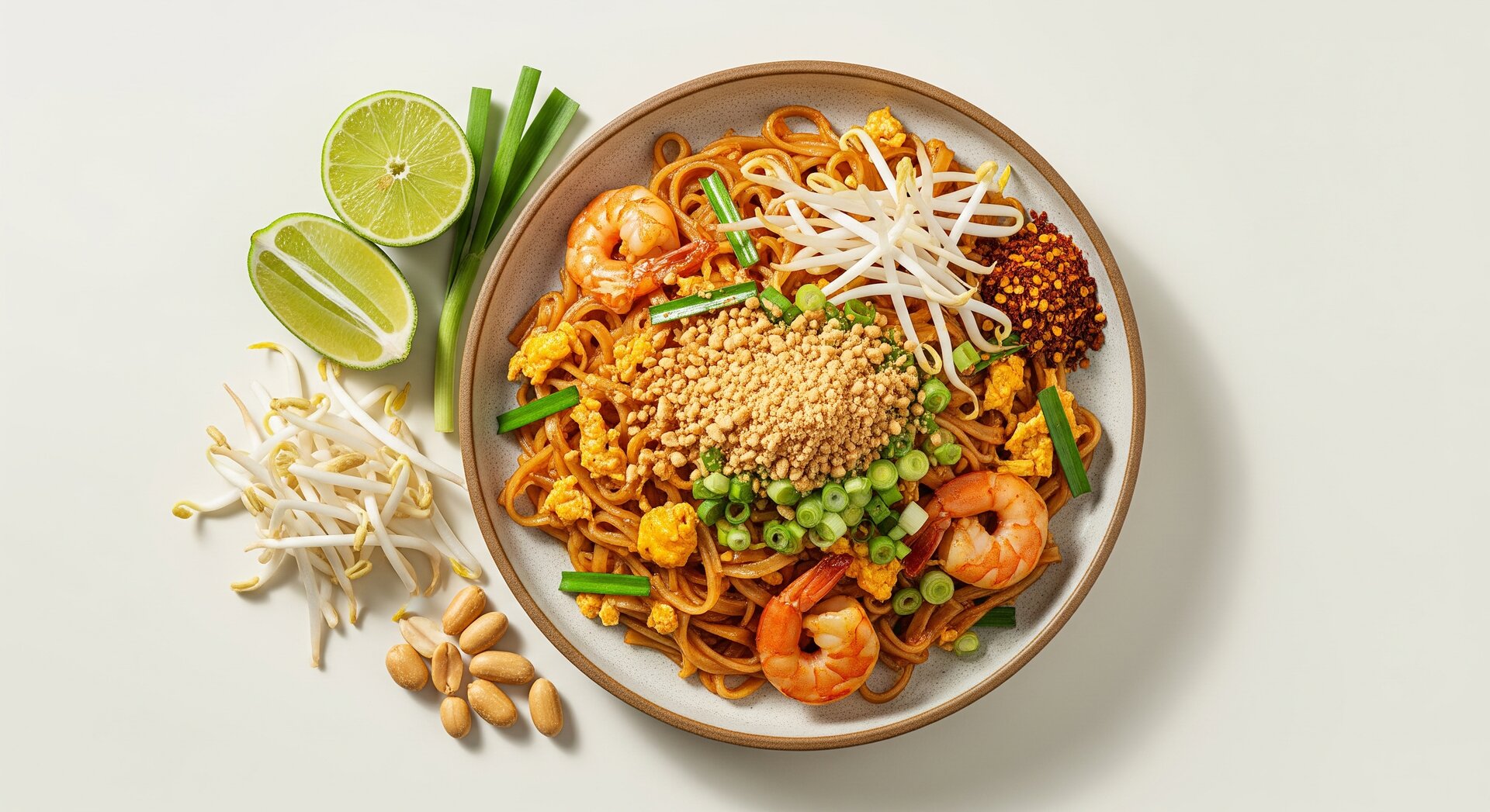 Thaise Pad Thai met Garnalen